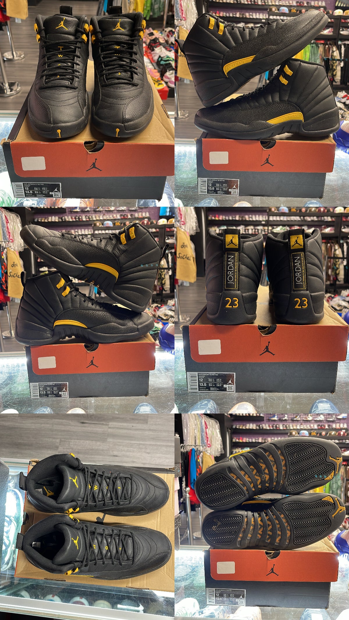 2022 Air Jordan Retro 12 "Black Taxi"