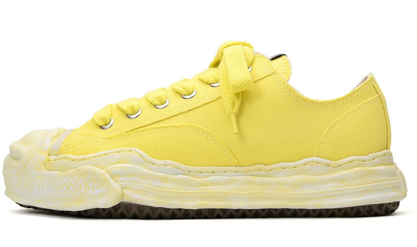 Maison Mihara Yasuhiro Hank OG Sole Garment Dyed Canvas Low "Yellow"