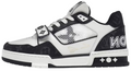 Louis Vuitton LV Trainer Velcro Strap Monogram Denim "Black White"