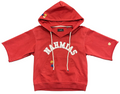 Nahmias Daydreaming Cotton Cut-Off Hoodie "Red"
