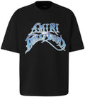 Amiri Rhinestone Embellished Logo-Print "Hollywood Blue"