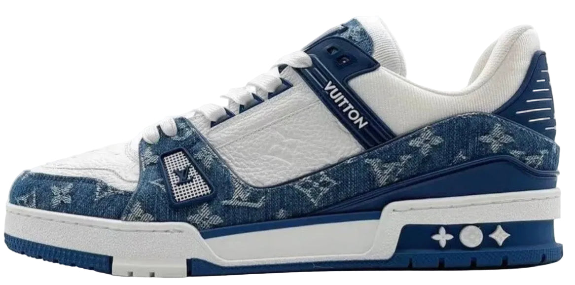 Louis Vuitton Monogram Denim Trainers "Blue"