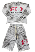 Rich Groupies Crewneck Set "Grey"