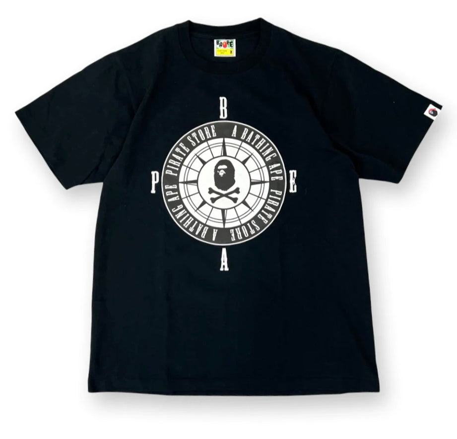 Bape Tee Pirate Store Compass “Black”