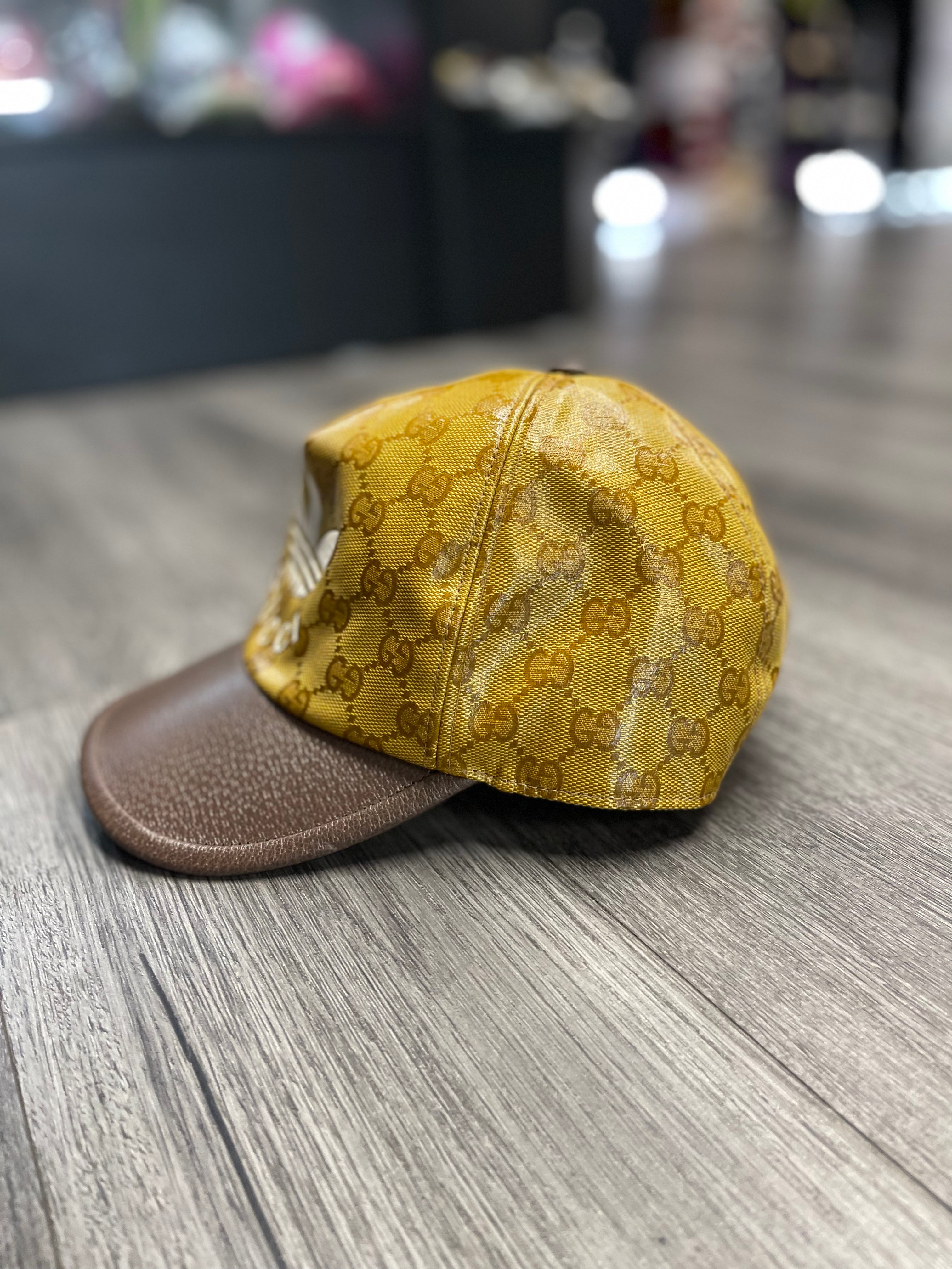 Gucci x Adidas GG Print Logo Baseball Hat