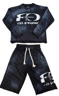 Rich Groupies Crewneck Set "Black"