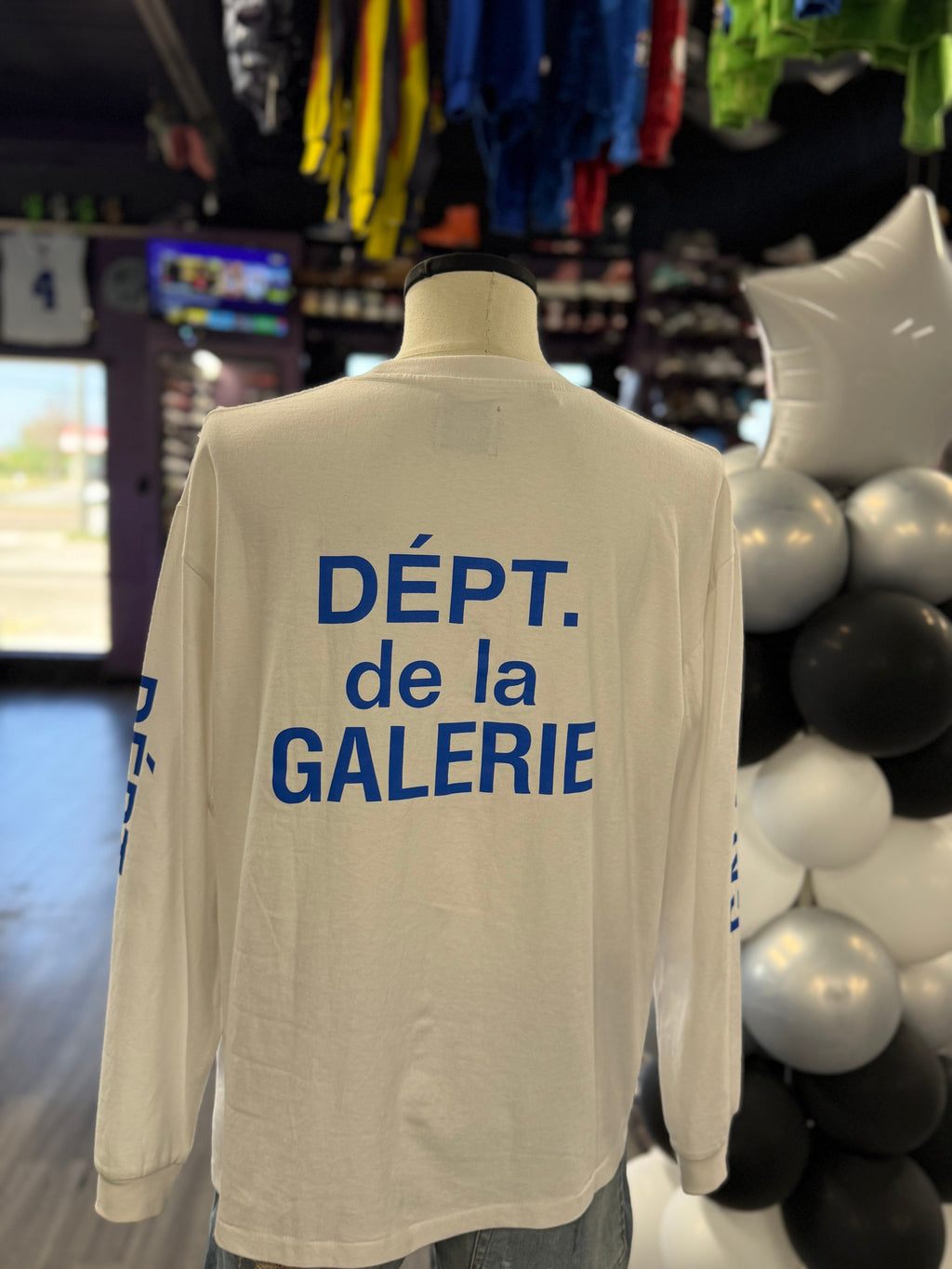 Gallery Dept. Tee "White/Blue" (L/S)