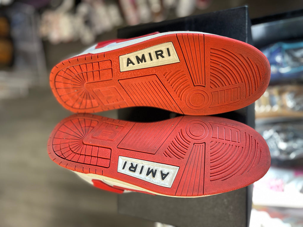 Amiri Skel Low "White/Red"