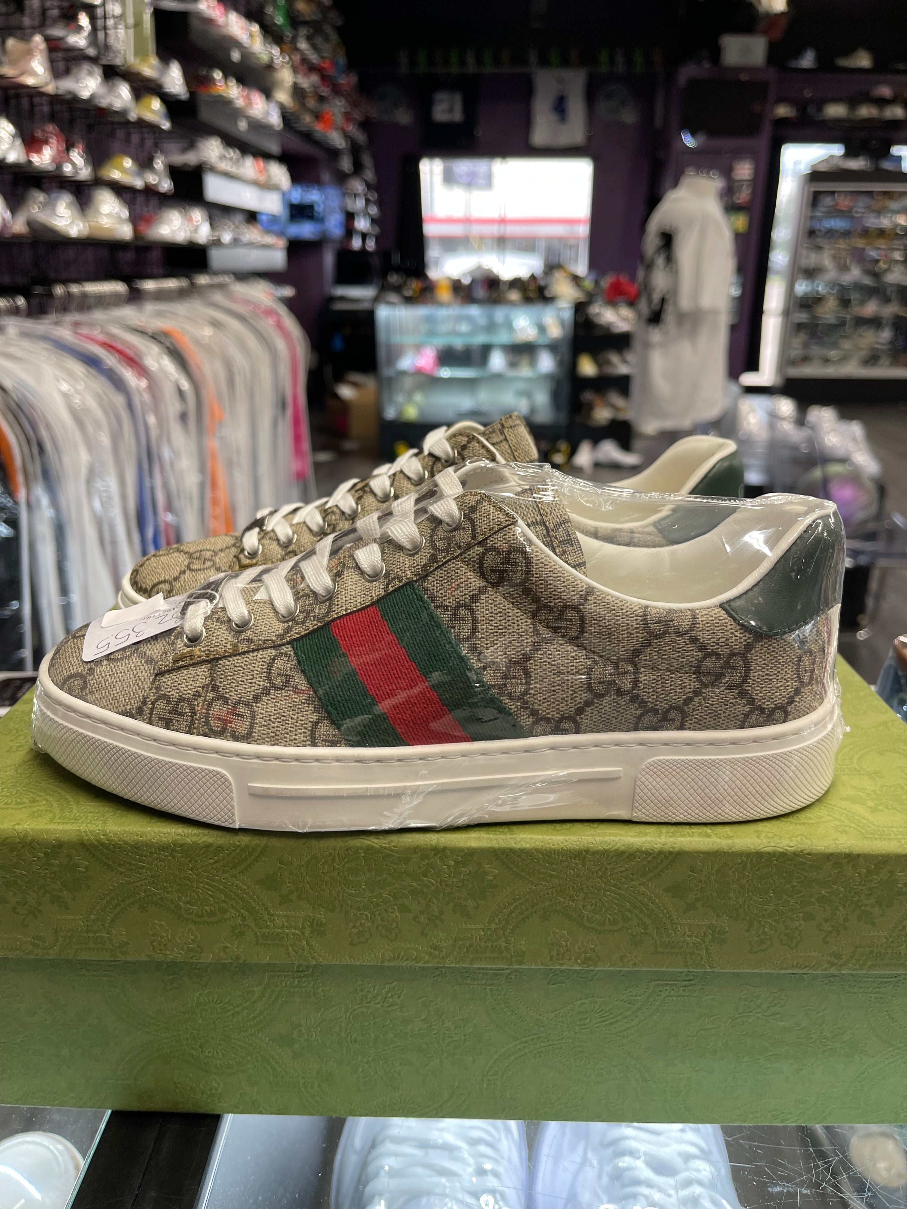 Gucci Ace Low Monogram "Beige"