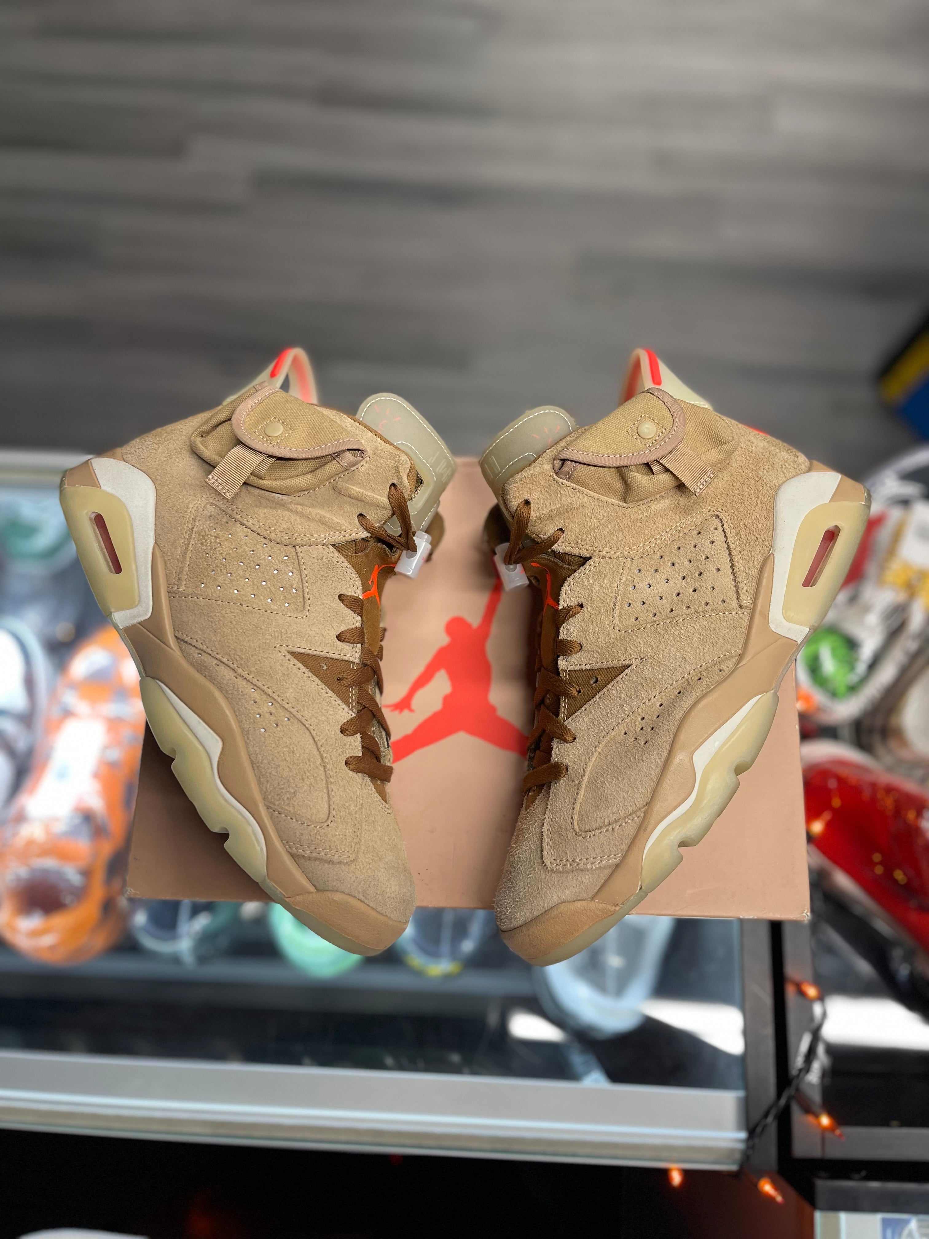 2021 Air Jordan Retro 6 "Travis Scott British Khaki"