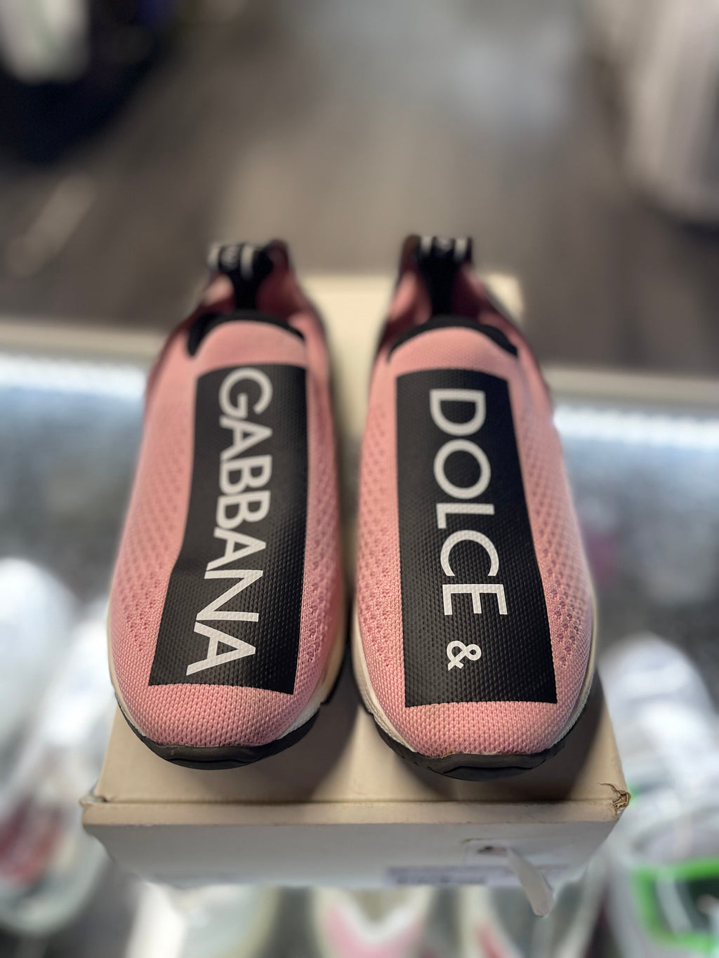 Dolce Gabbana Sorrento Slip-On "Pink/Black"