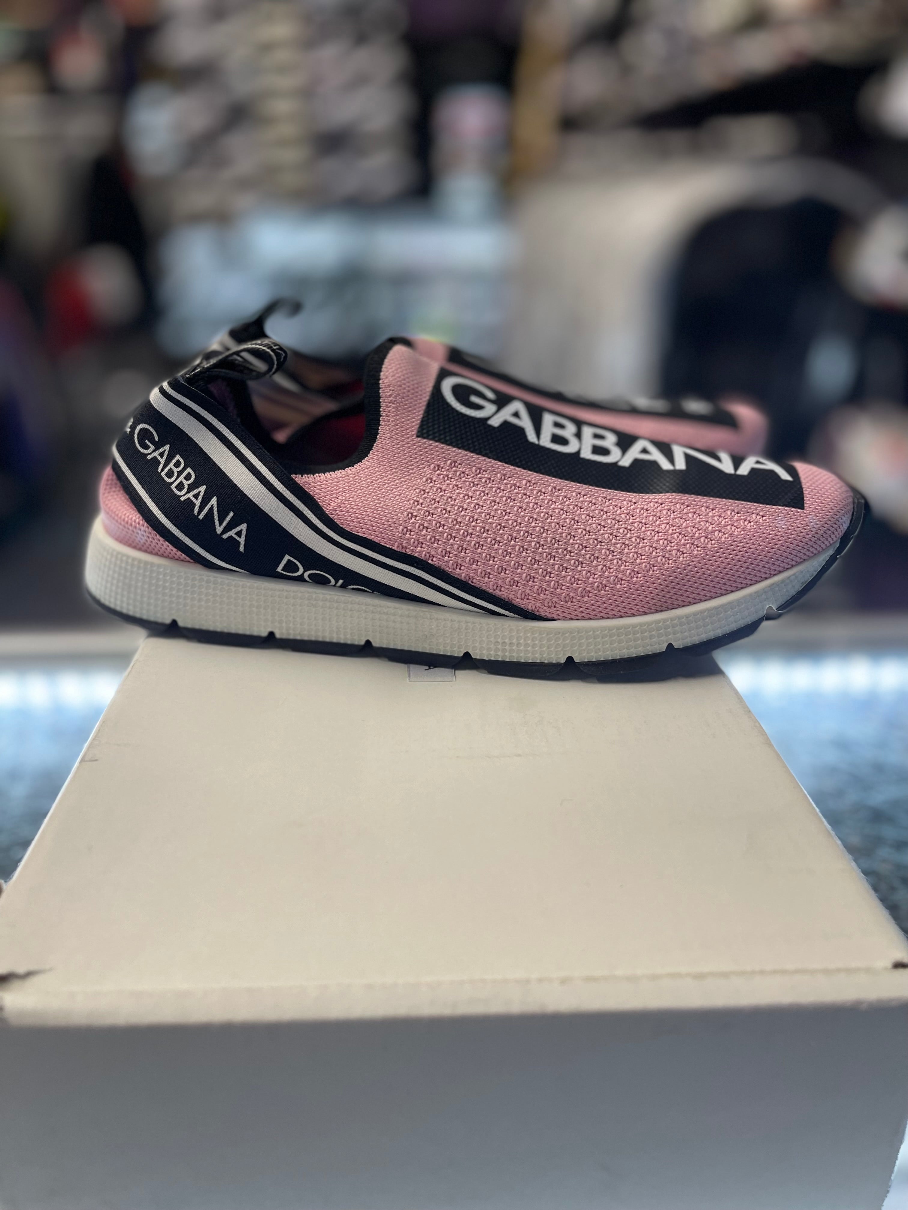 Dolce Gabbana Sorrento Slip-On "Pink/Black"