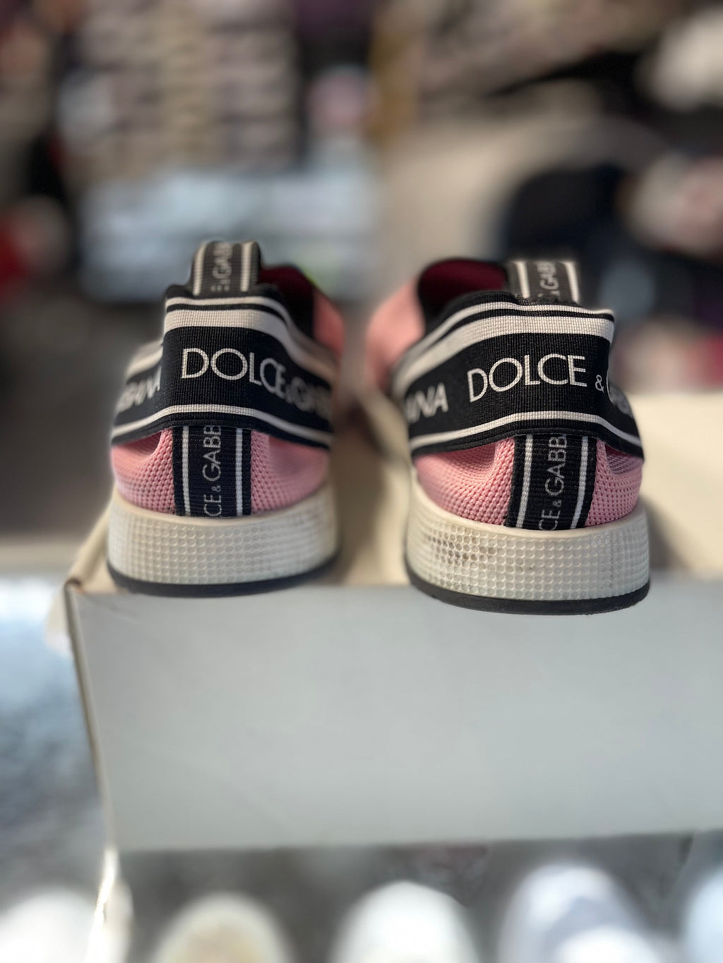 Dolce Gabbana Sorrento Slip-On "Pink/Black"