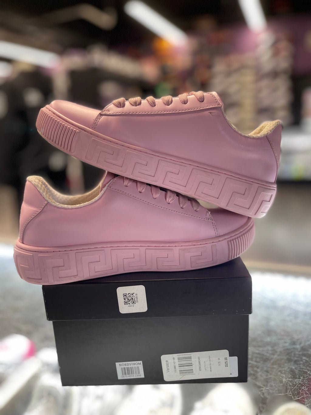 Versace Greca Logo Low "Pink/Gold"