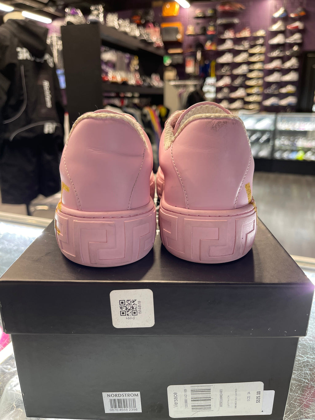 Versace Greca Logo Low "Pink/Gold"