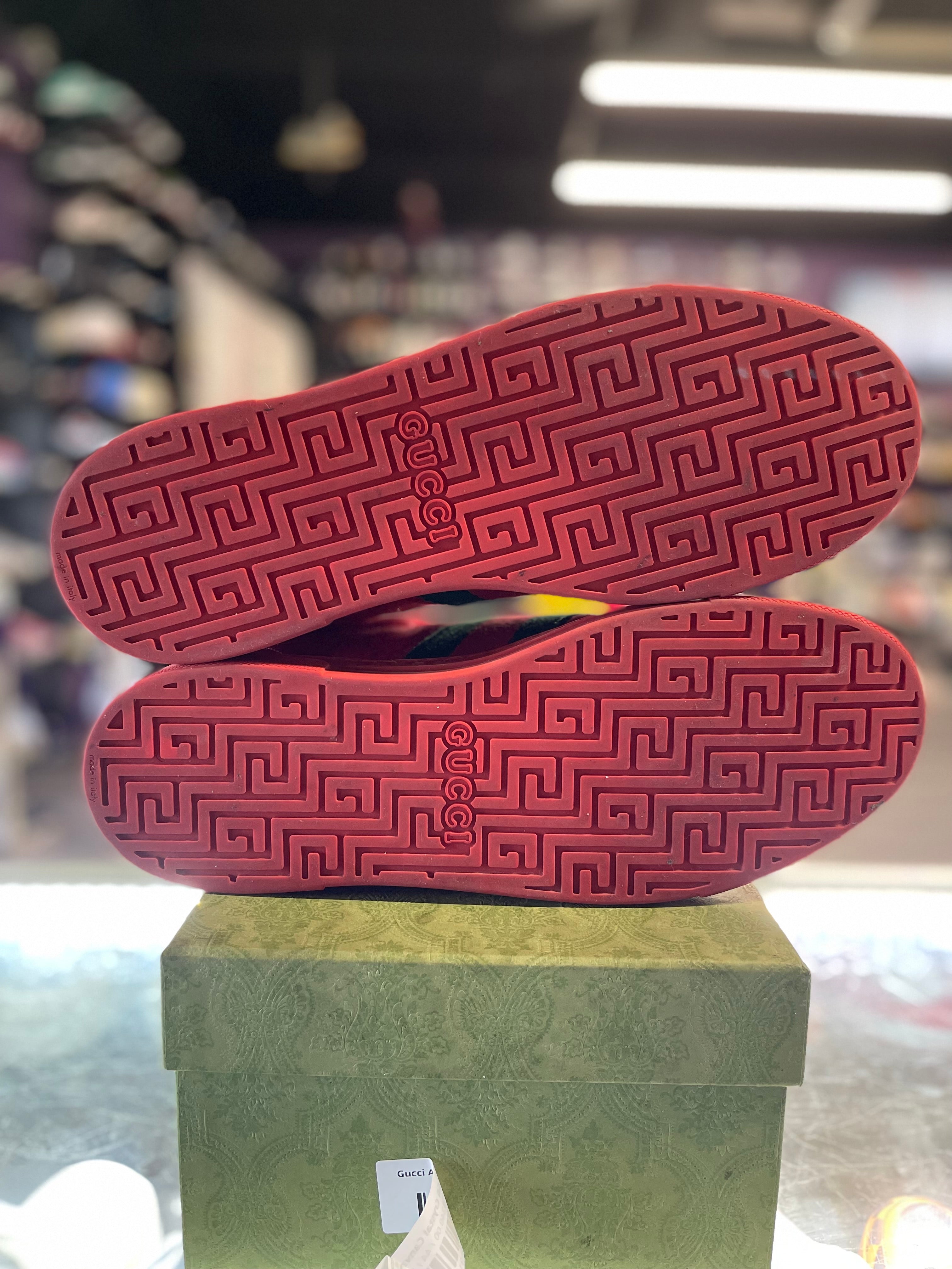 Gucci Ace GG Crystal Canvas Sneaker "Red"
