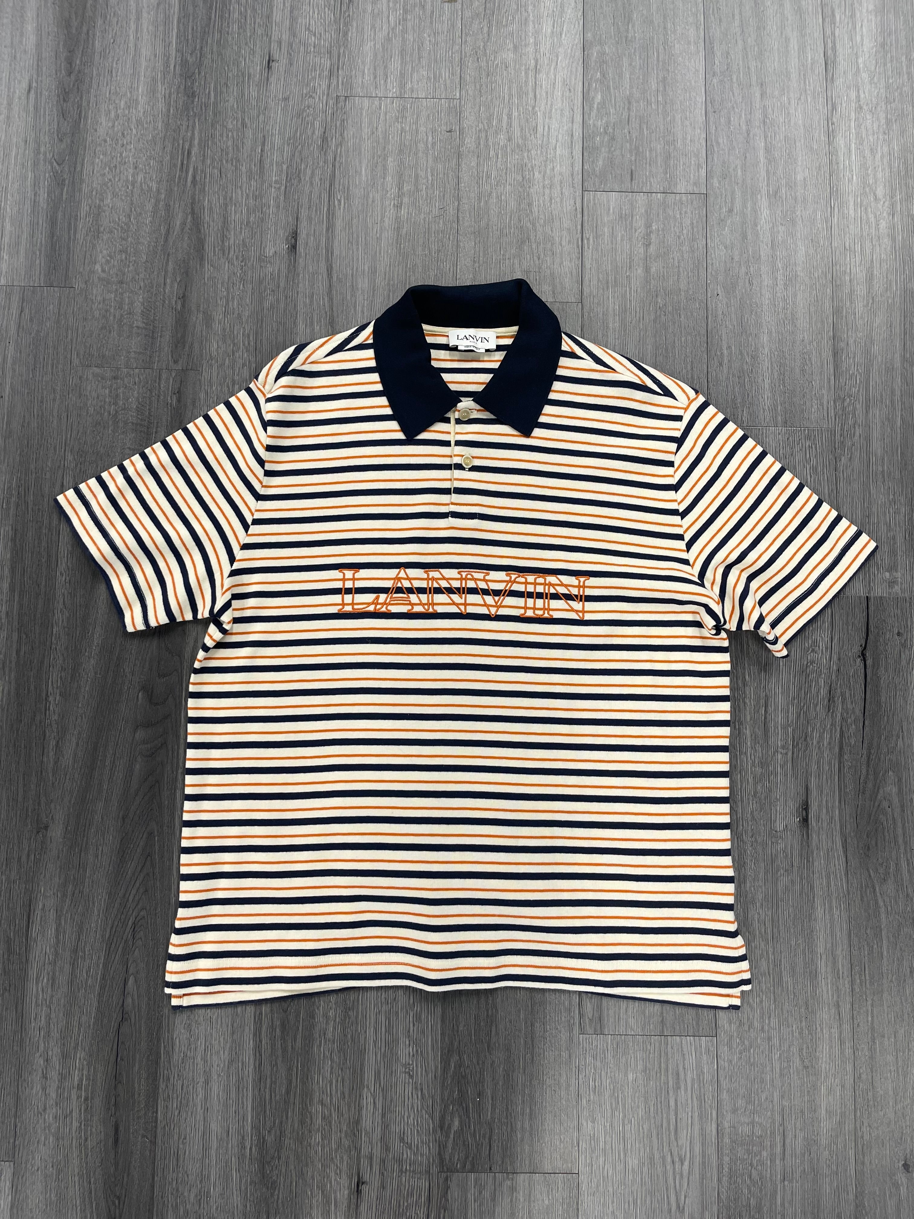 Lanvin Striped Polo