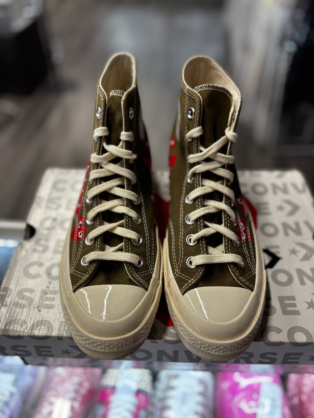 2019 Comme des Garcons Play Converse Chuck Taylor All Star 70 HI "Multi Heart"