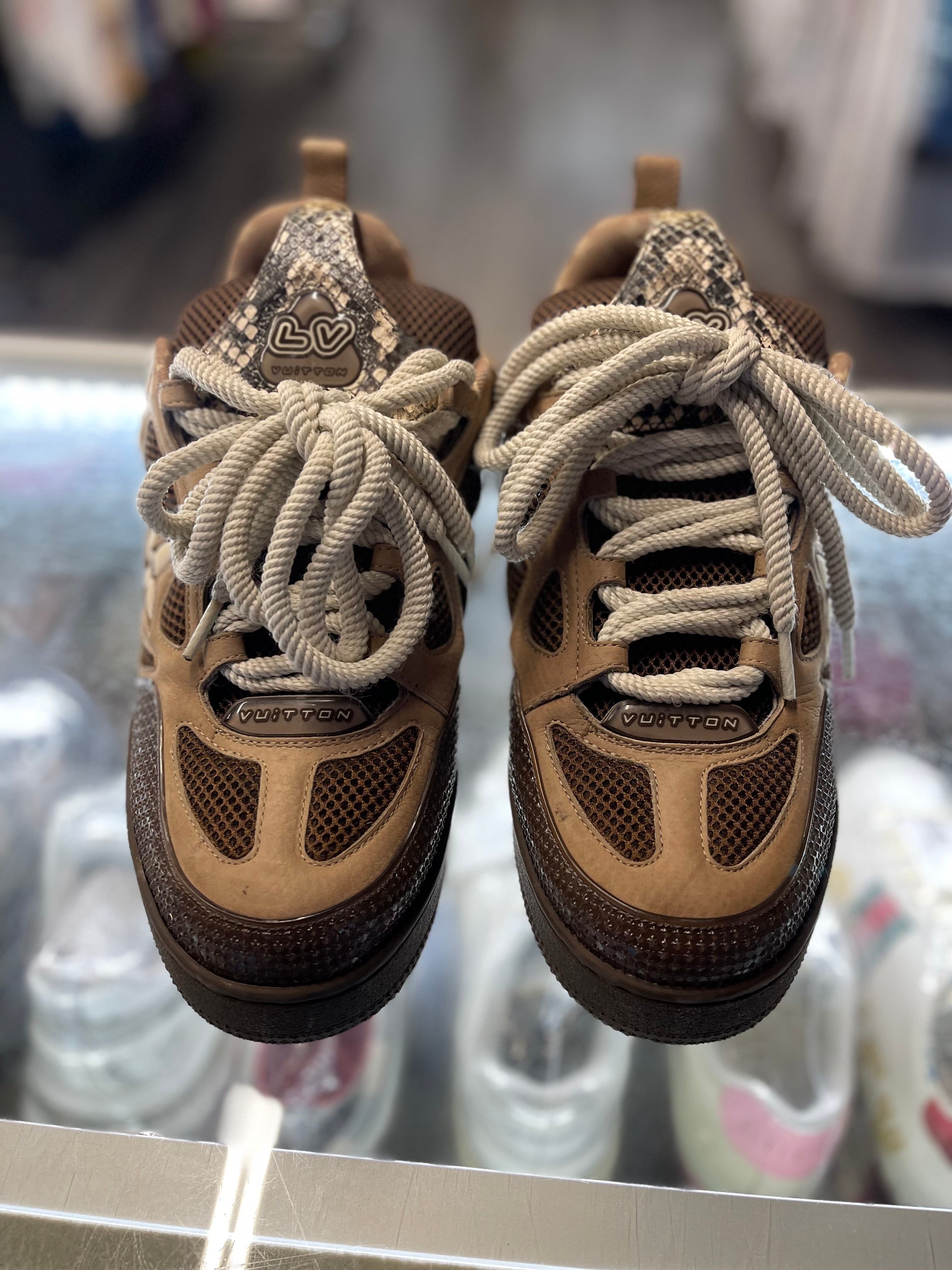 Louis Vuitton LV Skate Sneaker "Brown Snakeskin"