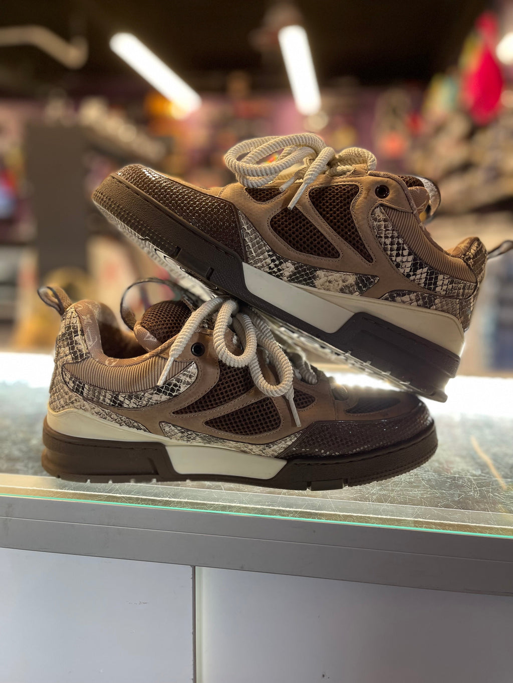 Louis Vuitton LV Skate Sneaker "Brown Snakeskin"