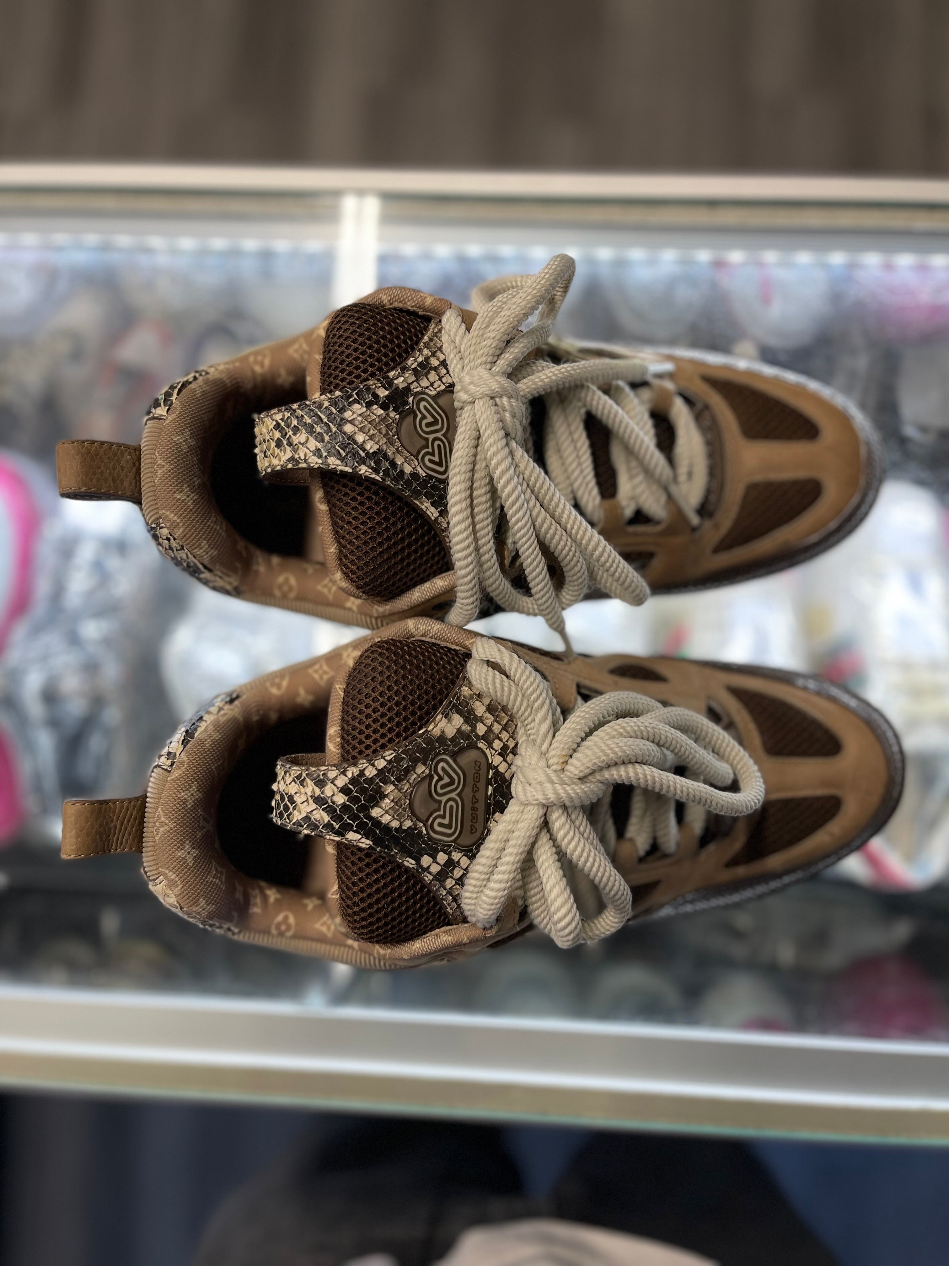 Louis Vuitton LV Skate Sneaker "Brown Snakeskin"