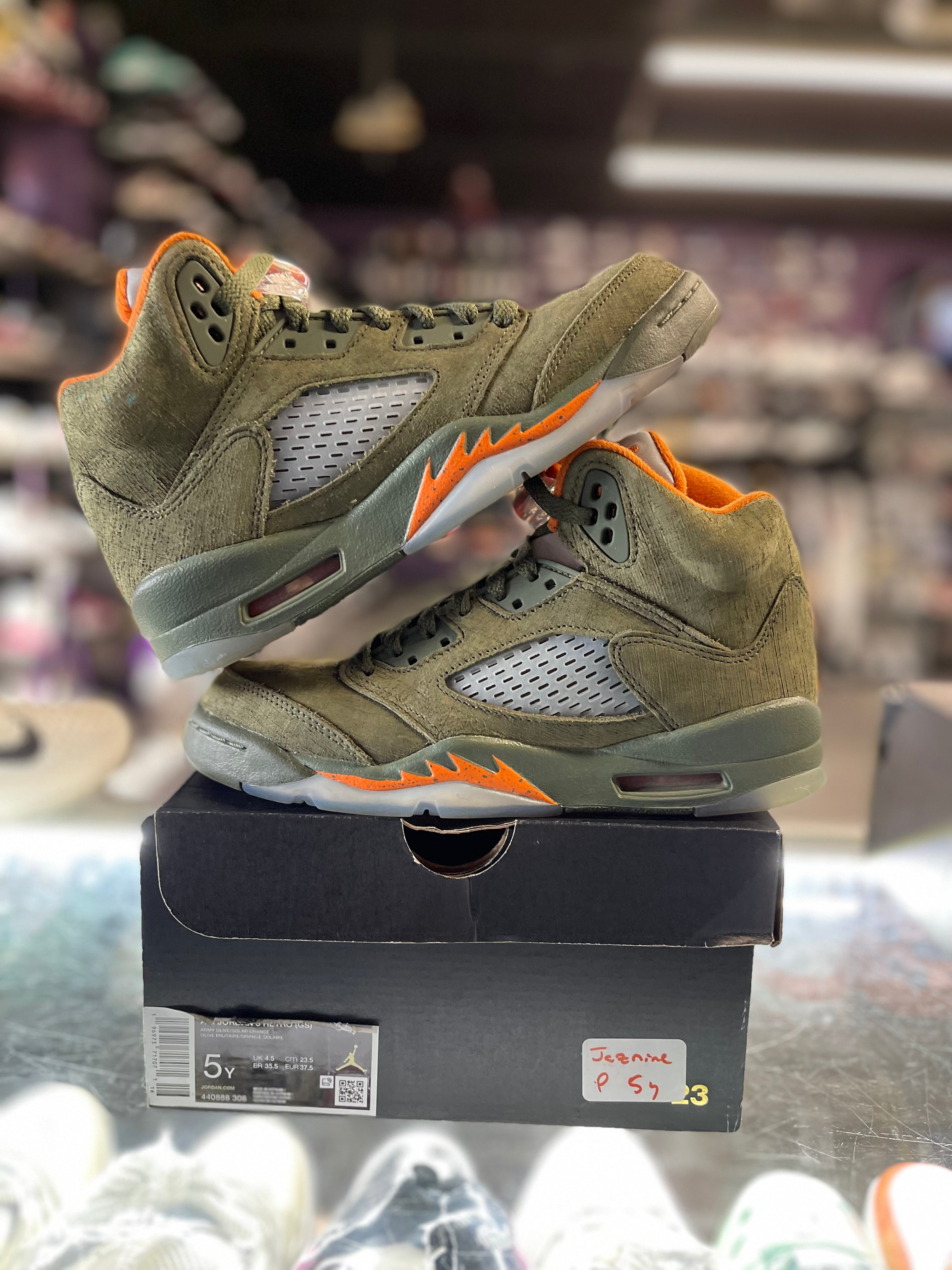 2024 Air Jordan Retro 5 "Olive" (GS)