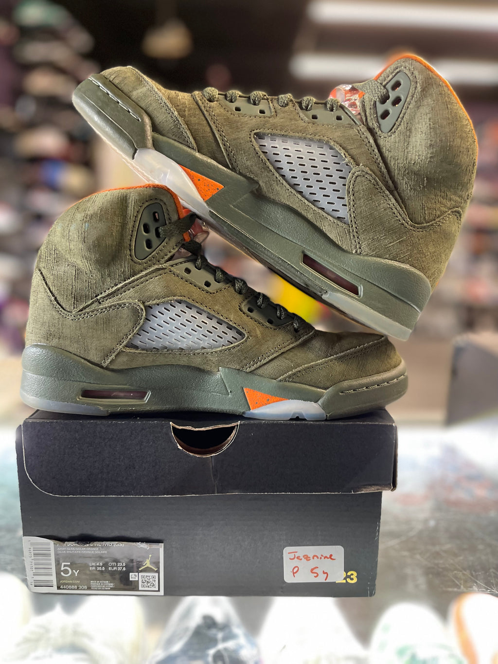 2024 Air Jordan Retro 5 "Olive" (GS)
