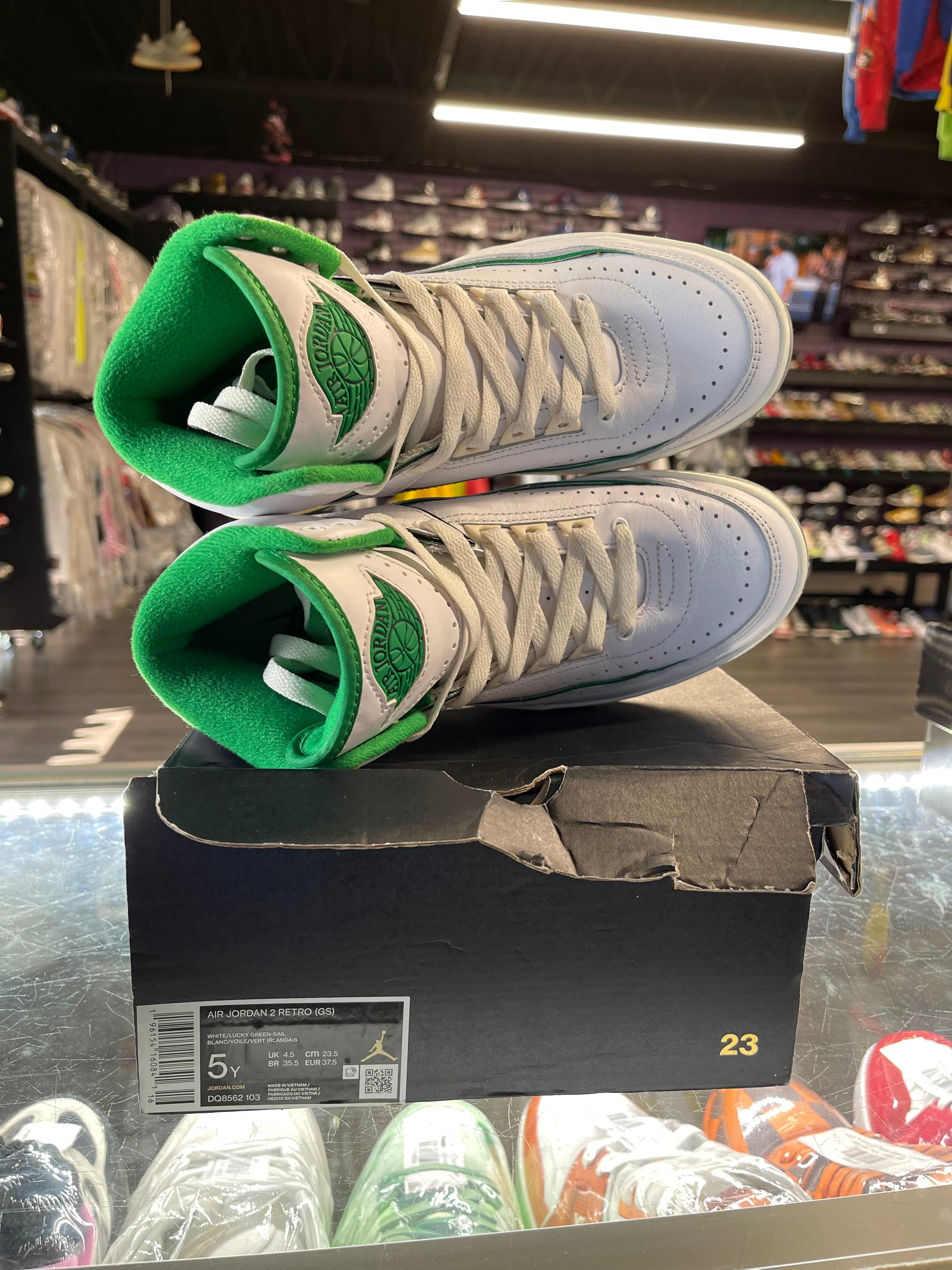 2023 Air Jordan Retro 2 "Lucky Green" (GS)