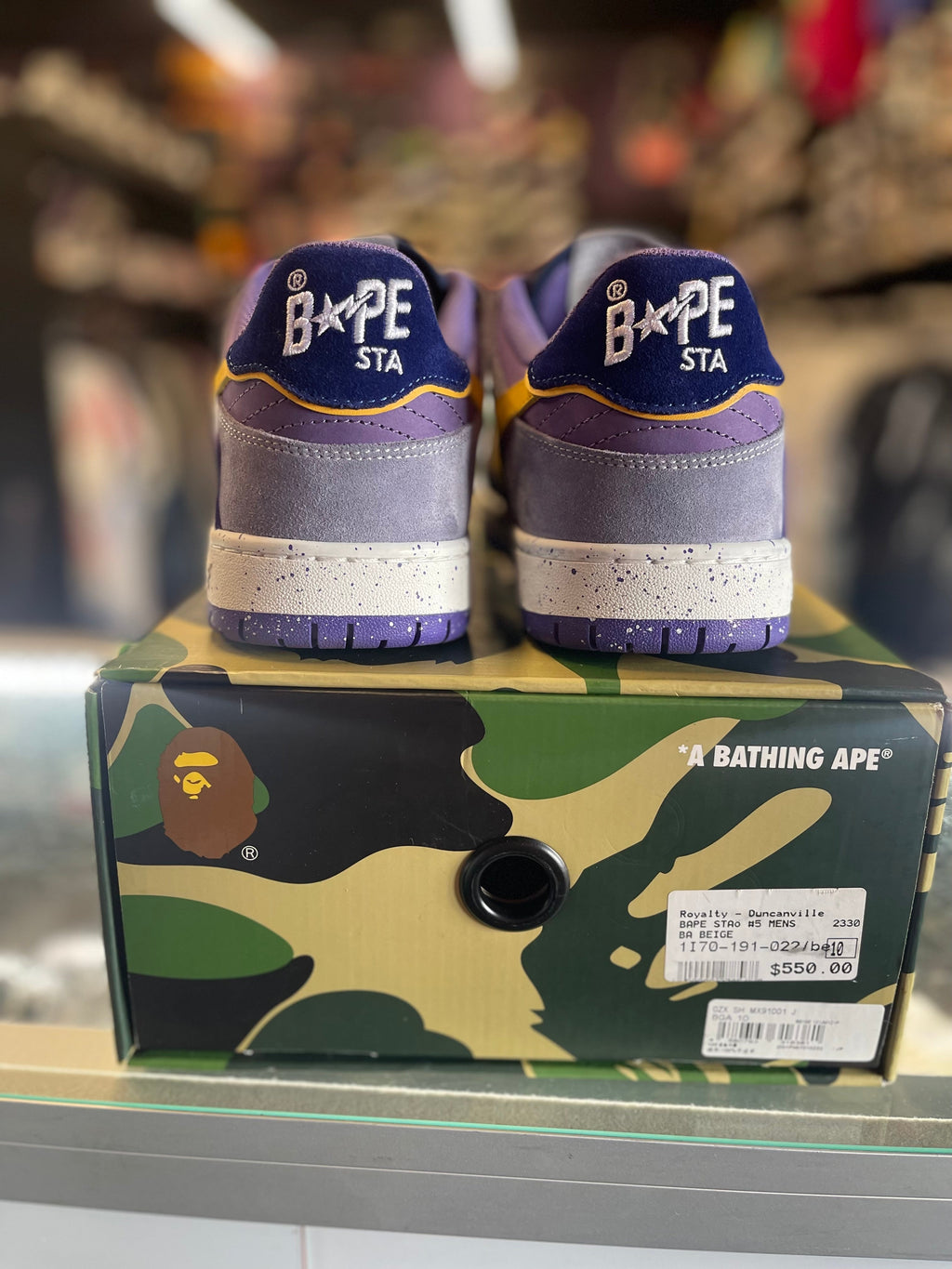 Bape Sta Sk8 "Purple/Yellow"