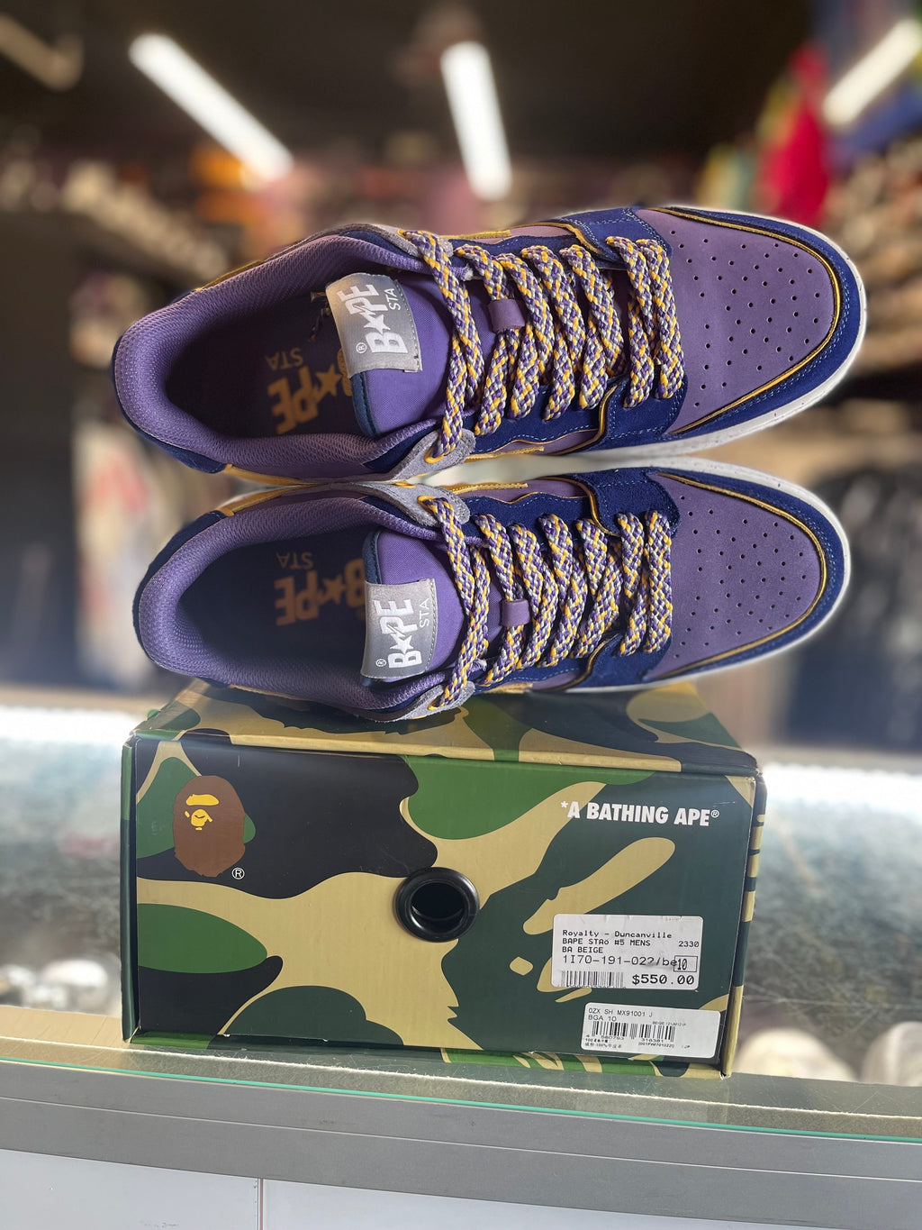 Bape Sta Sk8 "Purple/Yellow"