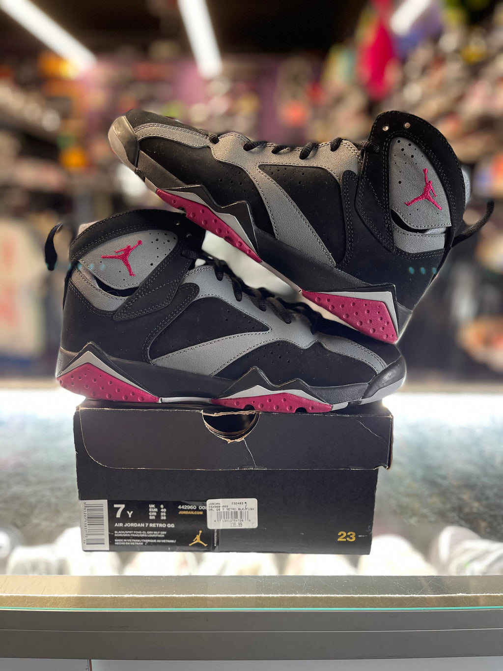 2015 Air Jordan 7 Retro "Sport Fuchsia" (GS)