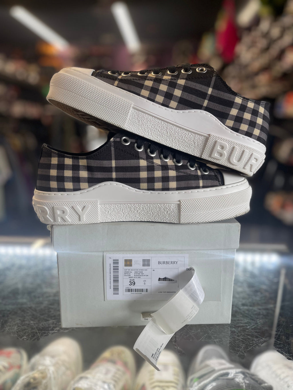Burberry Check Low-Top "Black/Beige"
