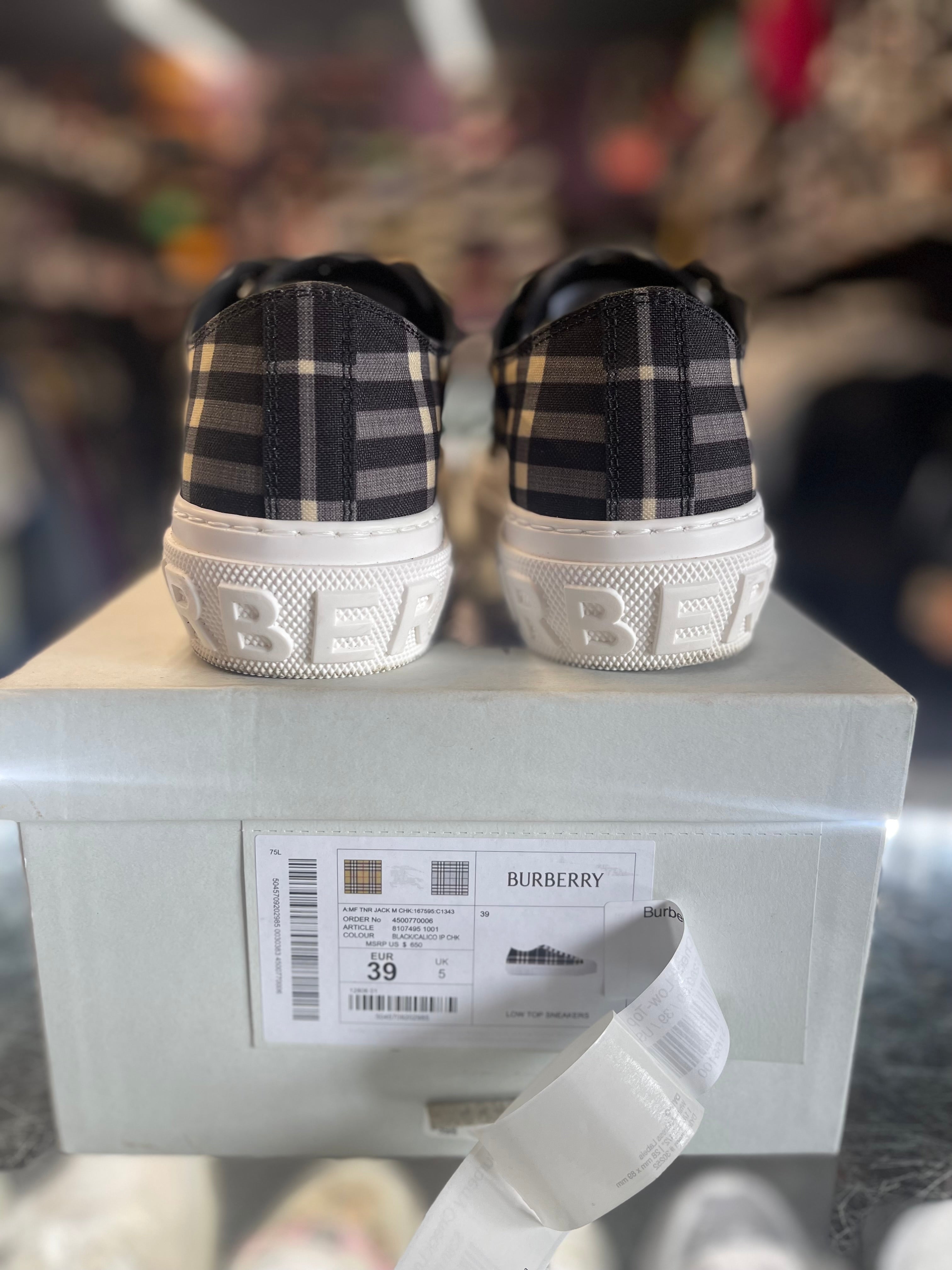 Burberry Check Low-Top "Black/Beige"