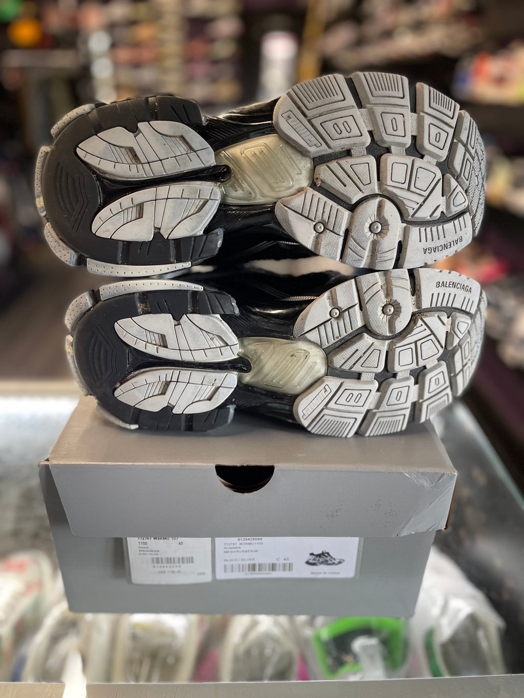 Balenciaga Runner "Black/Silver"