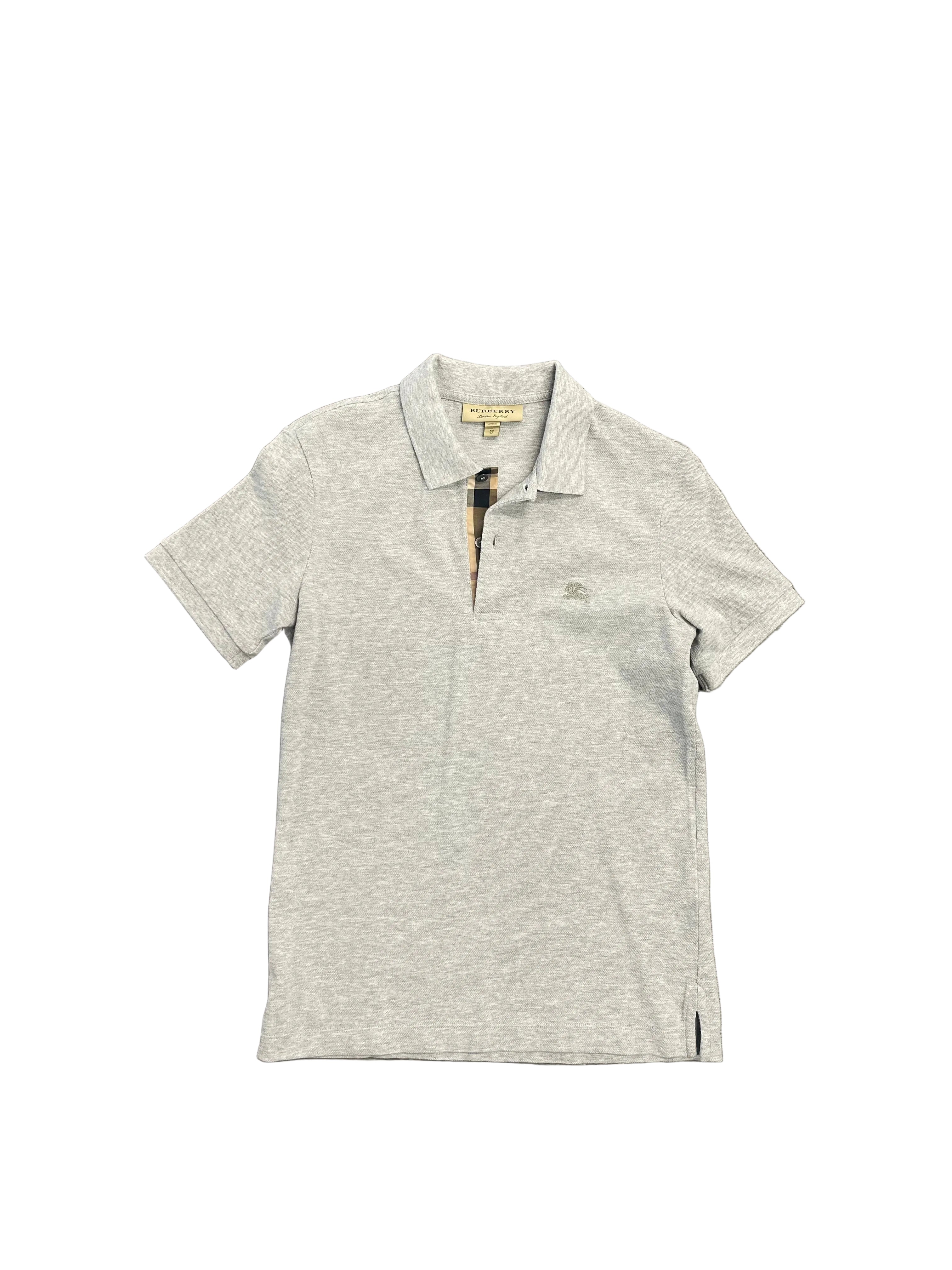 Burberry Collar Shirt "Grey/Beige Print"