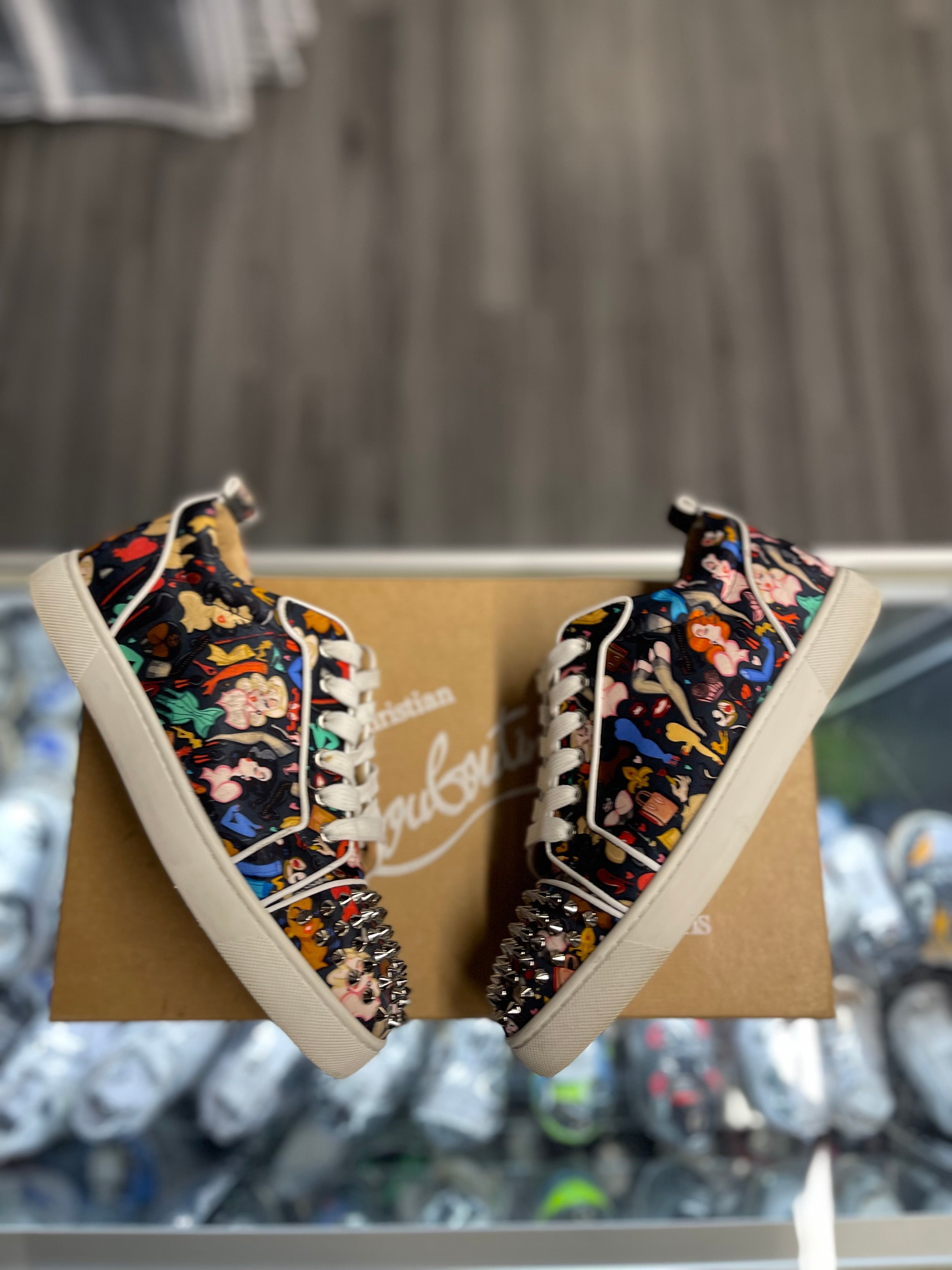 Christian Louboutin Low "Multi-Color Rockstud"