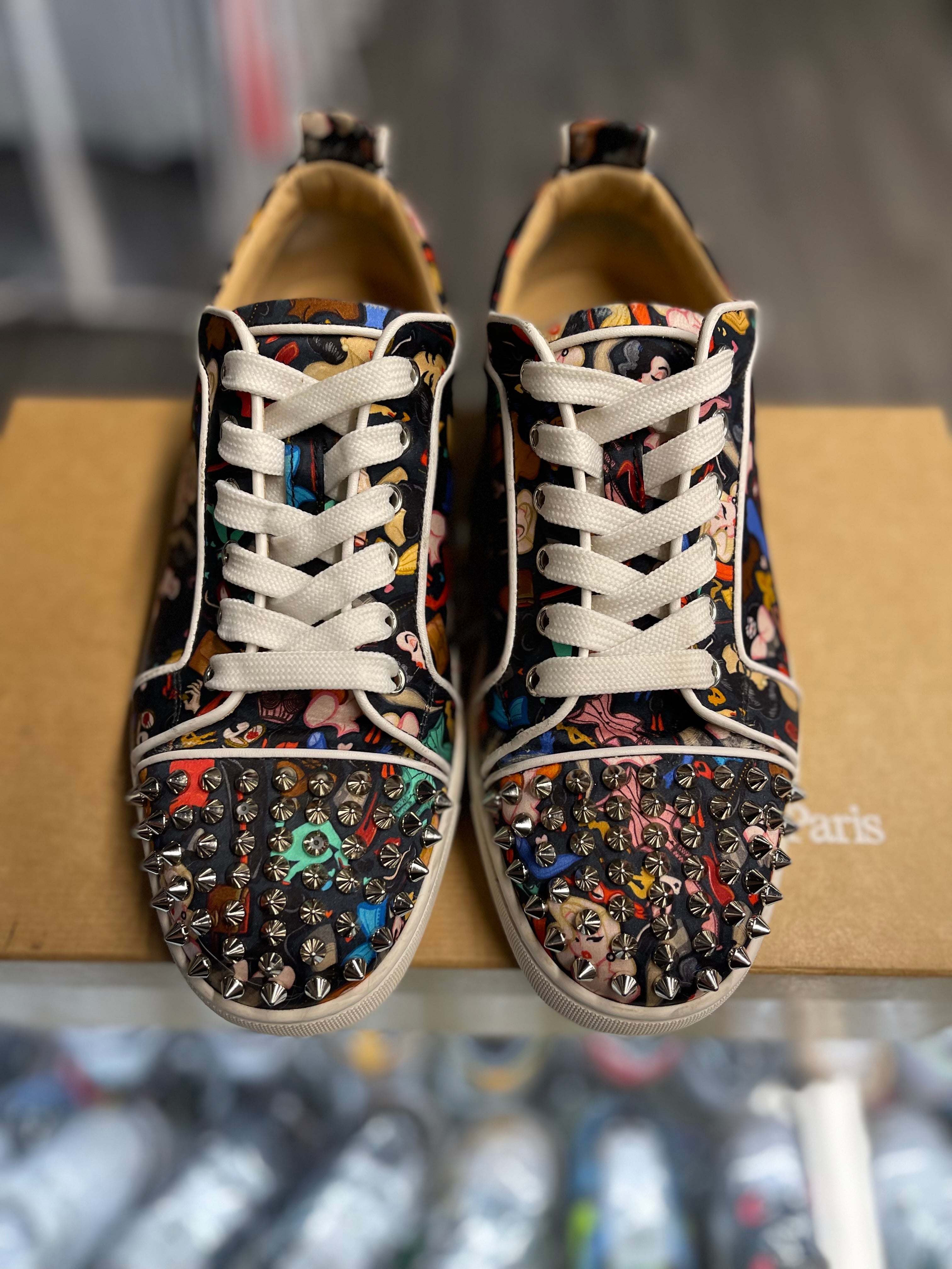 Christian Louboutin Low "Multi-Color Rockstud"