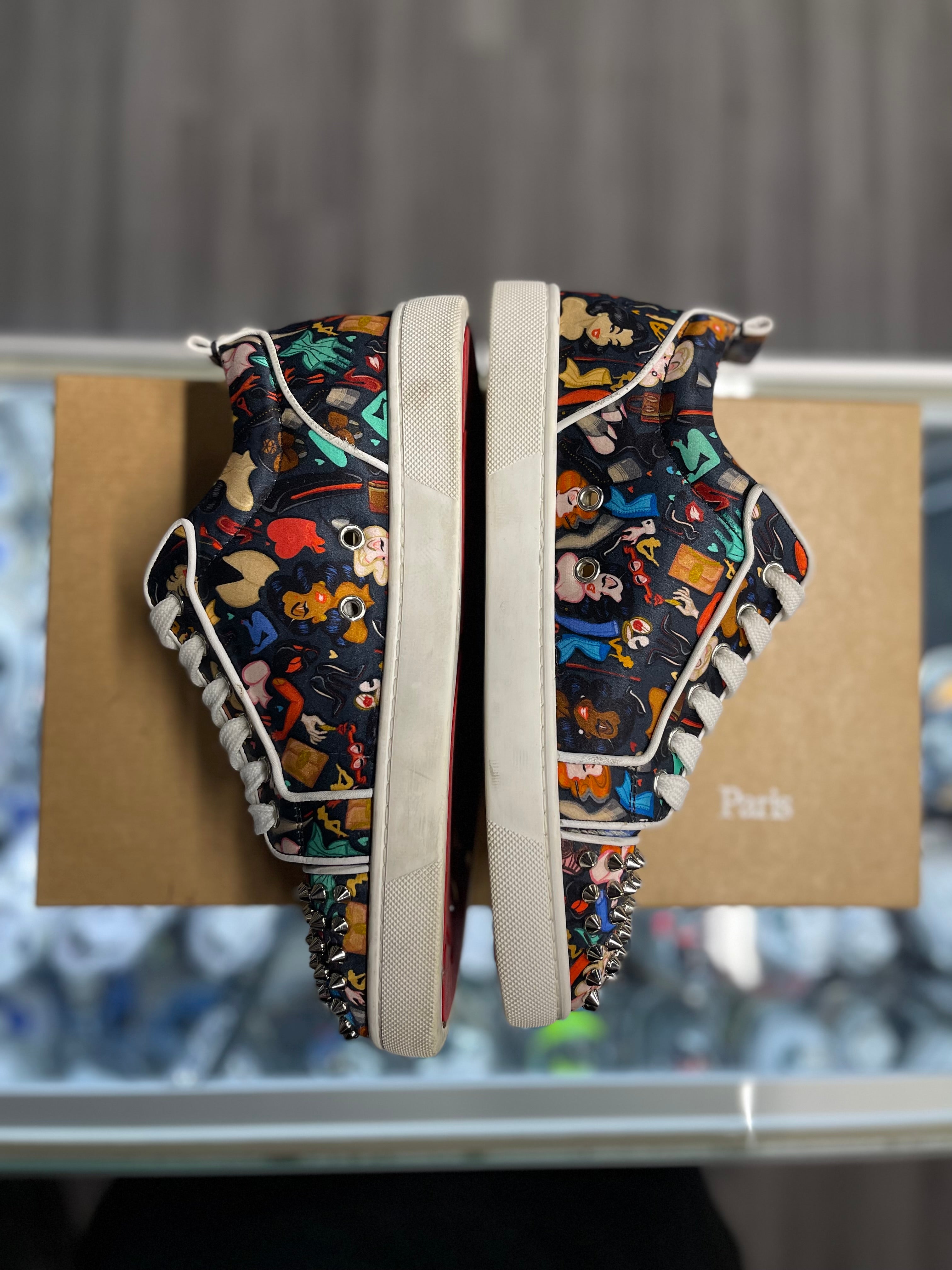 Christian Louboutin Low "Multi-Color Rockstud"