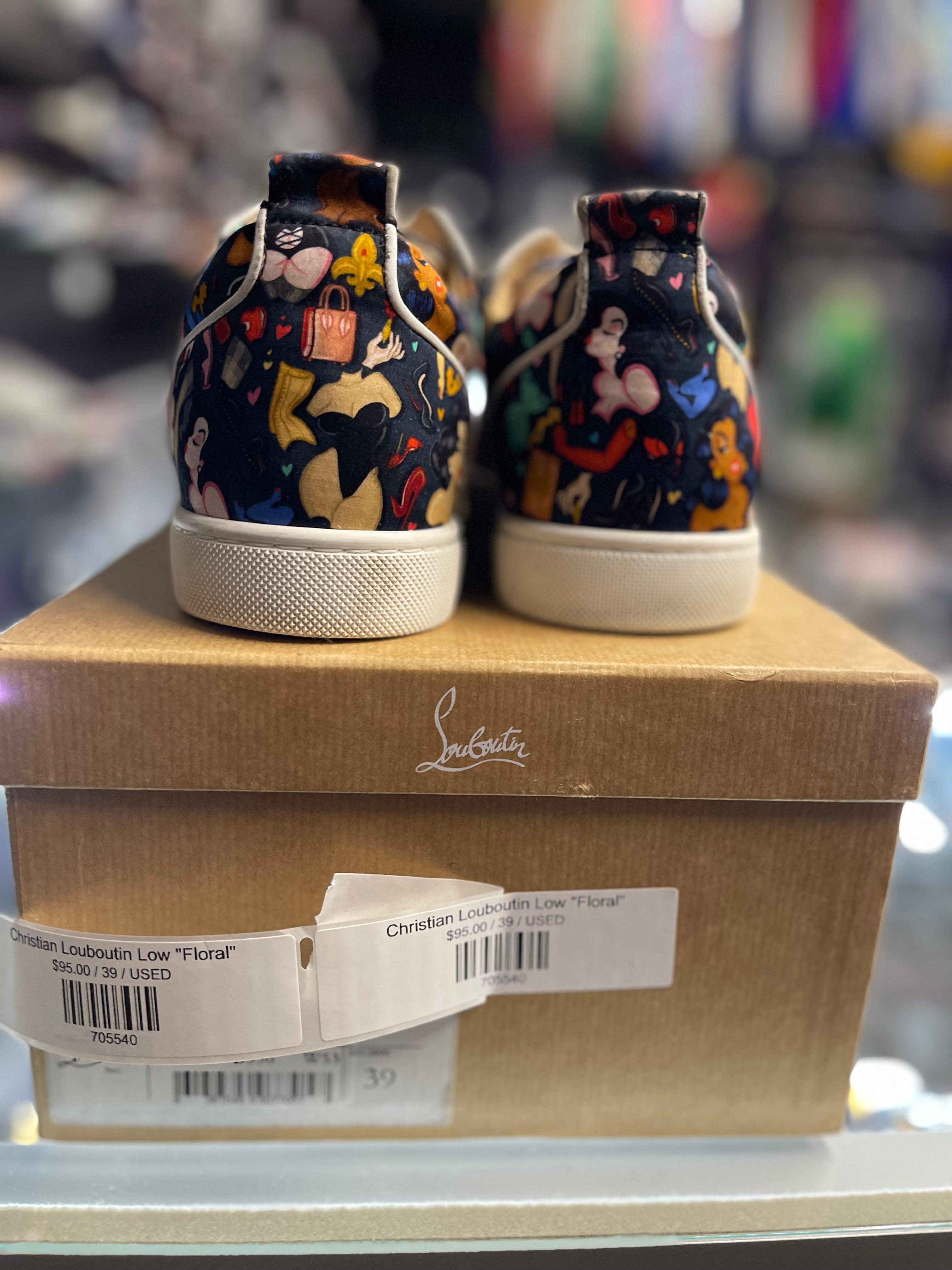 Christian Louboutin Low "Multi-Color Rockstud"