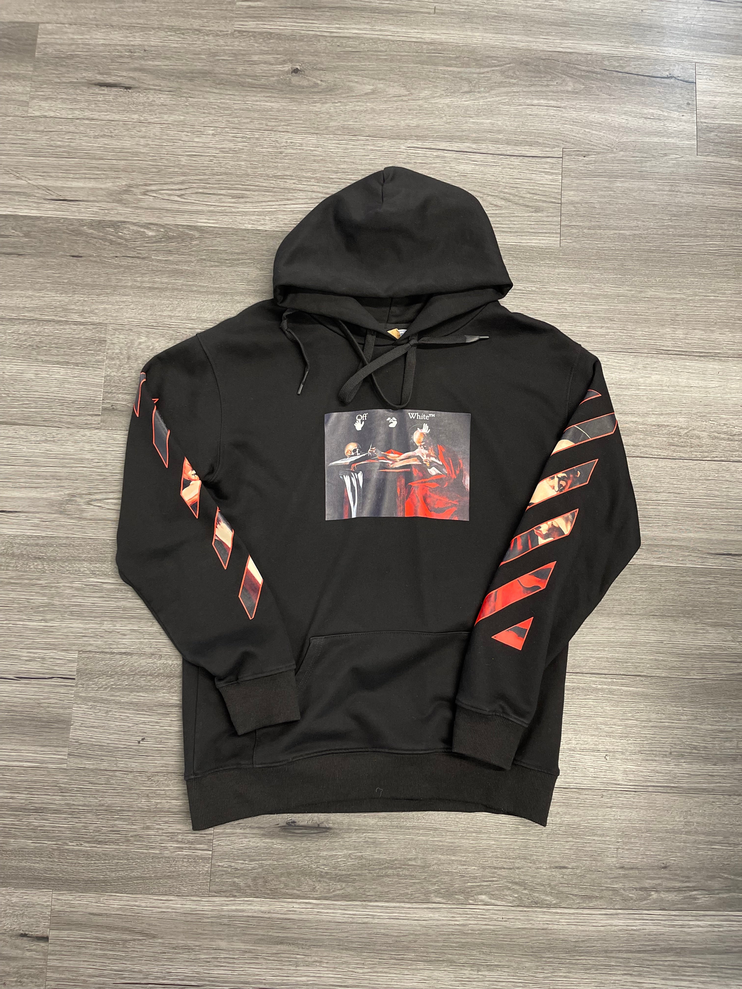 Off-White Hoodie "Black Red"