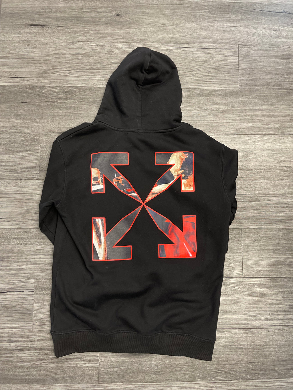 Off-White Hoodie "Black Red"