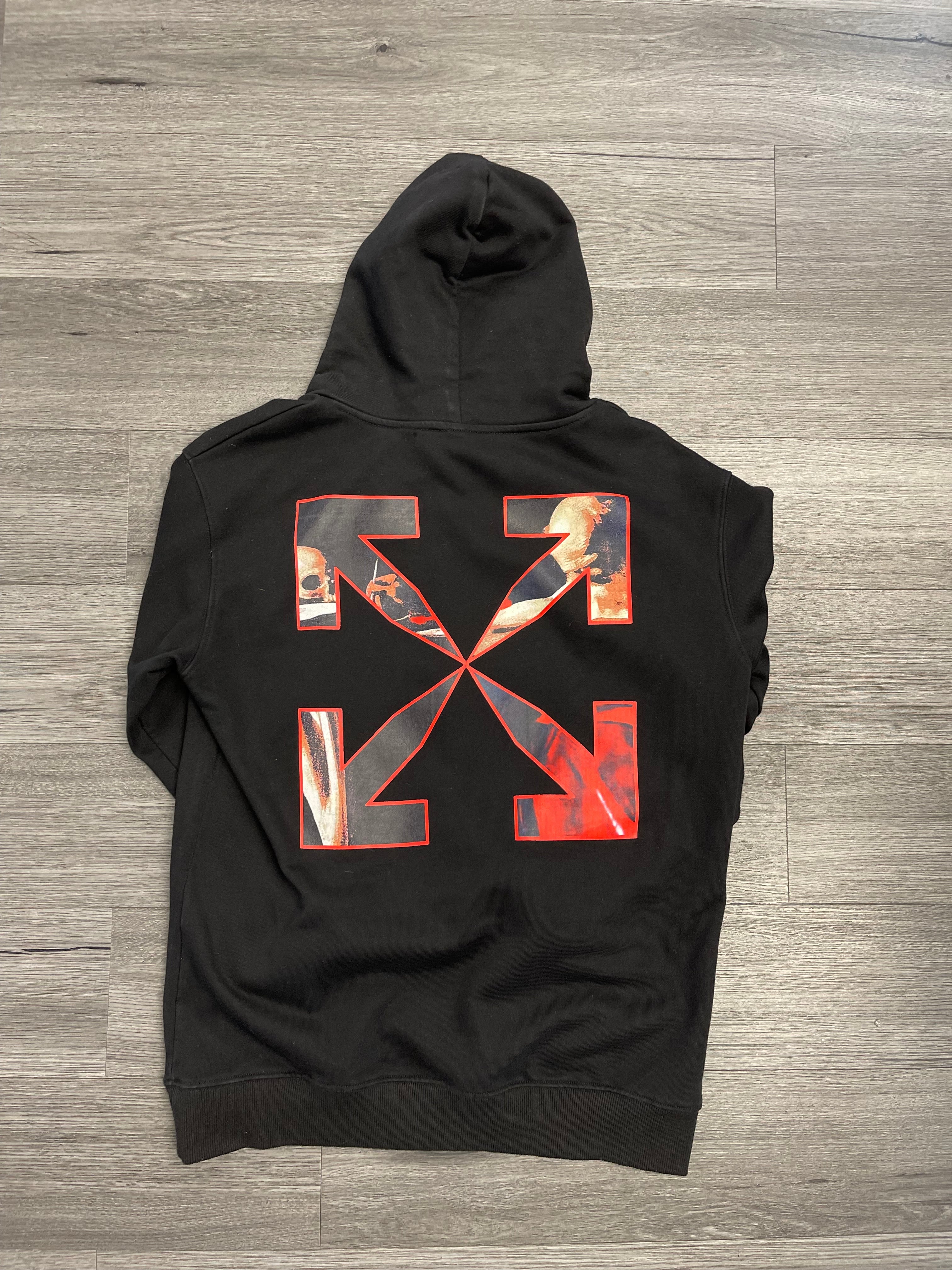 Off-White Hoodie "Black Red"