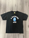 Bape Tee Flame "White/Light Blue"
