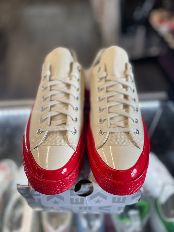 2022 Converse Chuck Taylor All Star 70 Ox "Comme Des Garcons Play Egret Red Mid Sole"