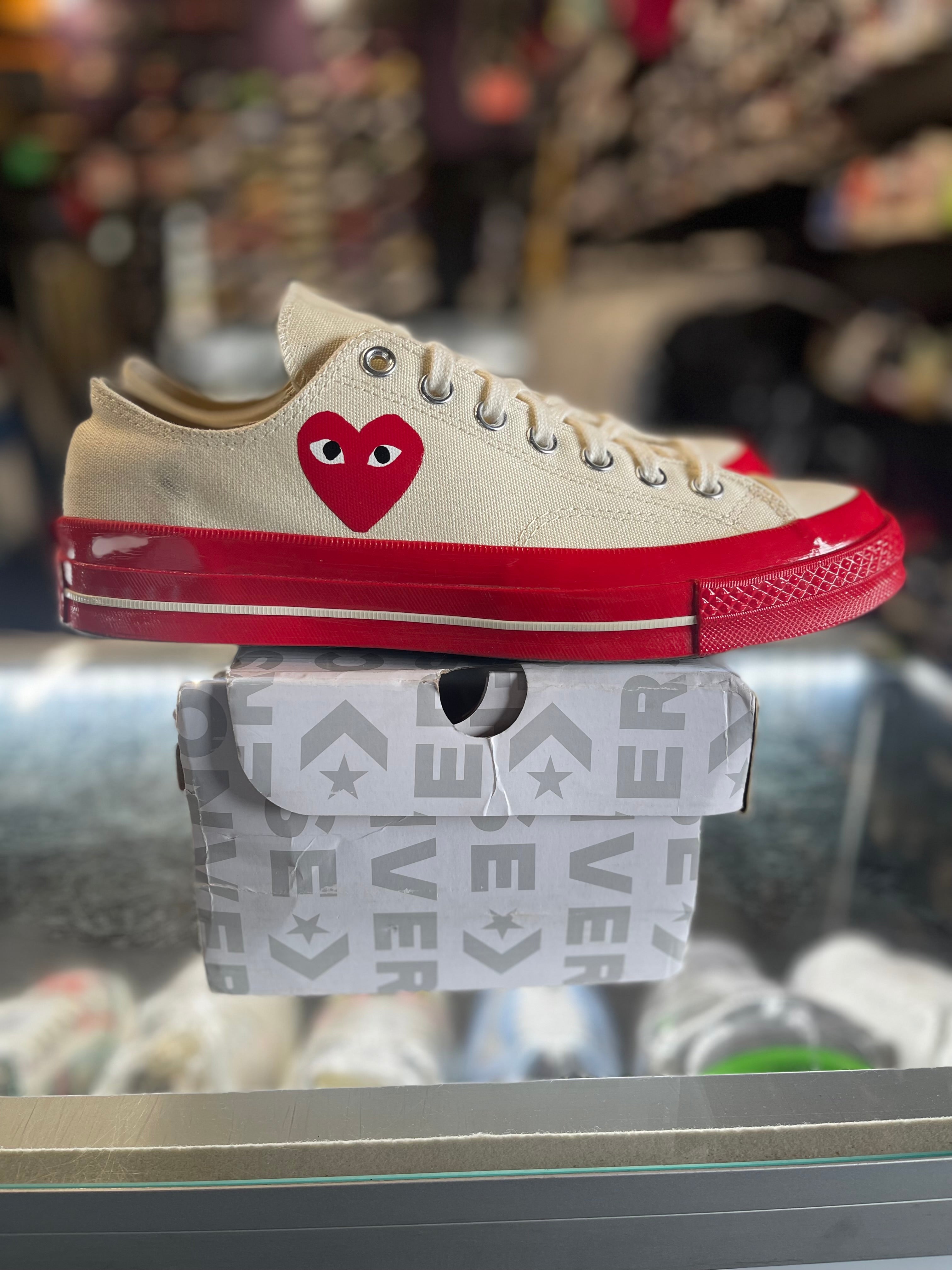 2022 Converse Chuck Taylor All Star 70 Ox "Comme Des Garcons Play Egret Red Mid Sole"