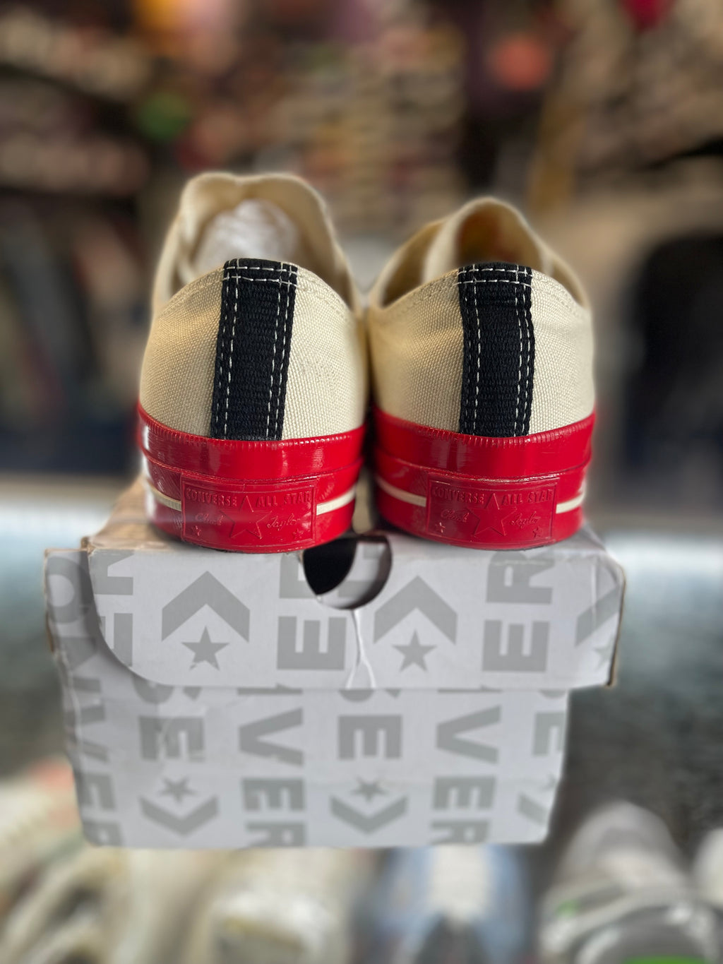 2022 Converse Chuck Taylor All Star 70 Ox "Comme Des Garcons Play Egret Red Mid Sole"