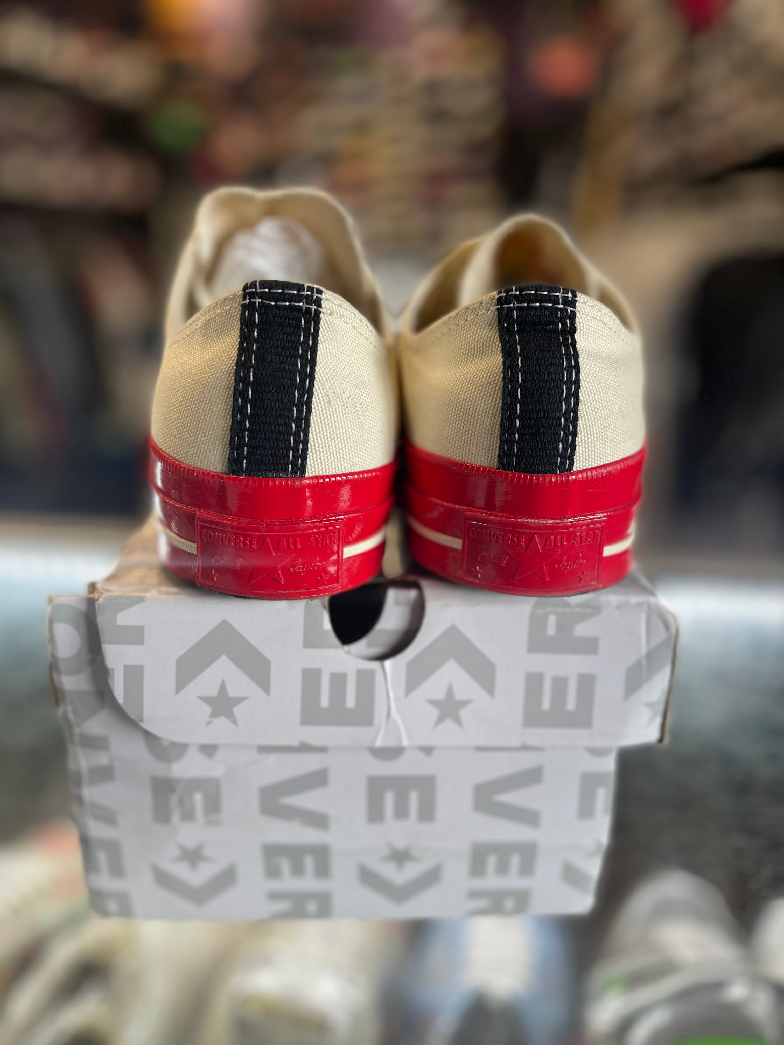 2022 Converse Chuck Taylor All Star 70 Ox "Comme Des Garcons Play Egret Red Mid Sole"