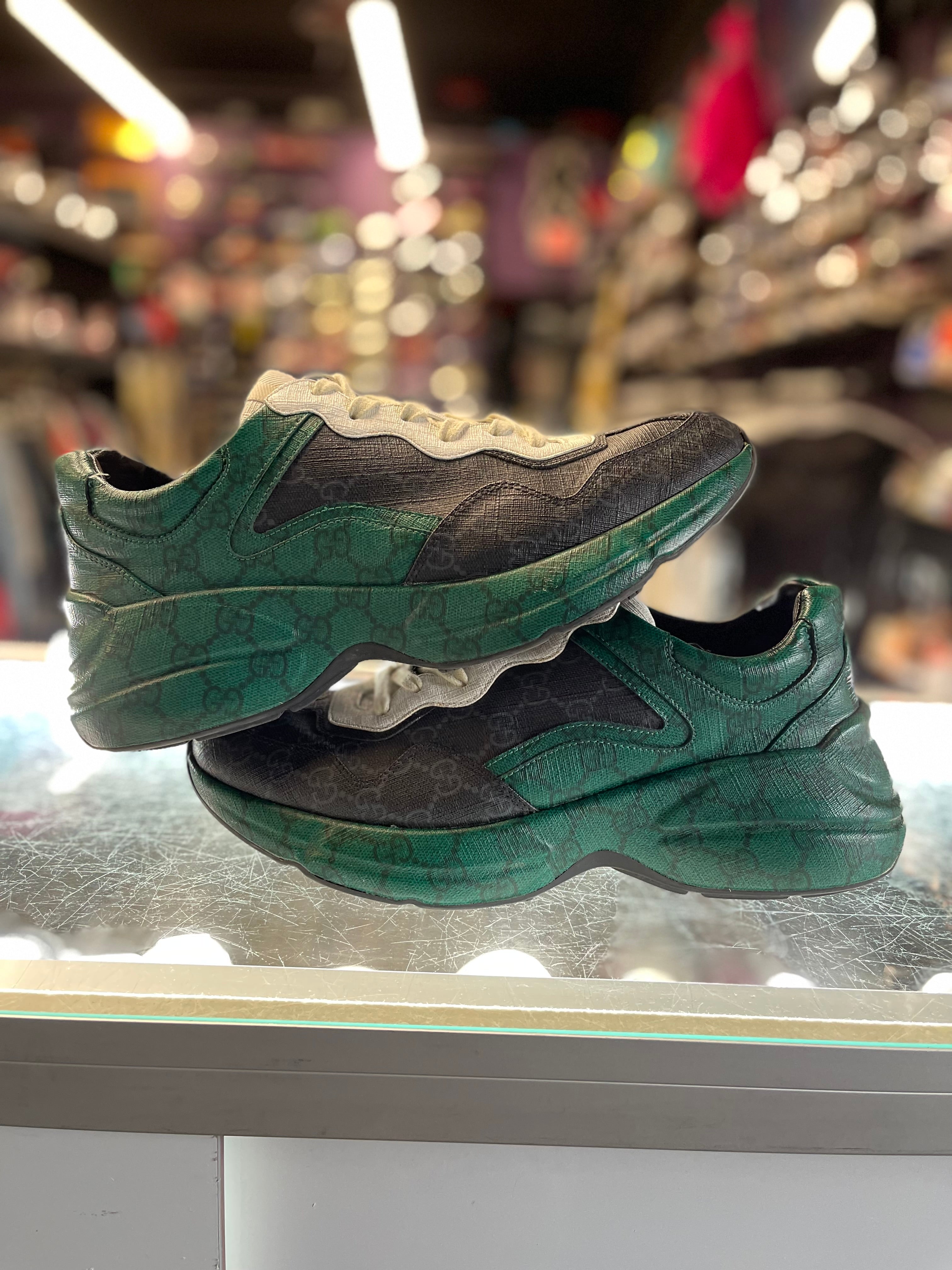 Gucci GG Rhyton "Green Black Monogram"
