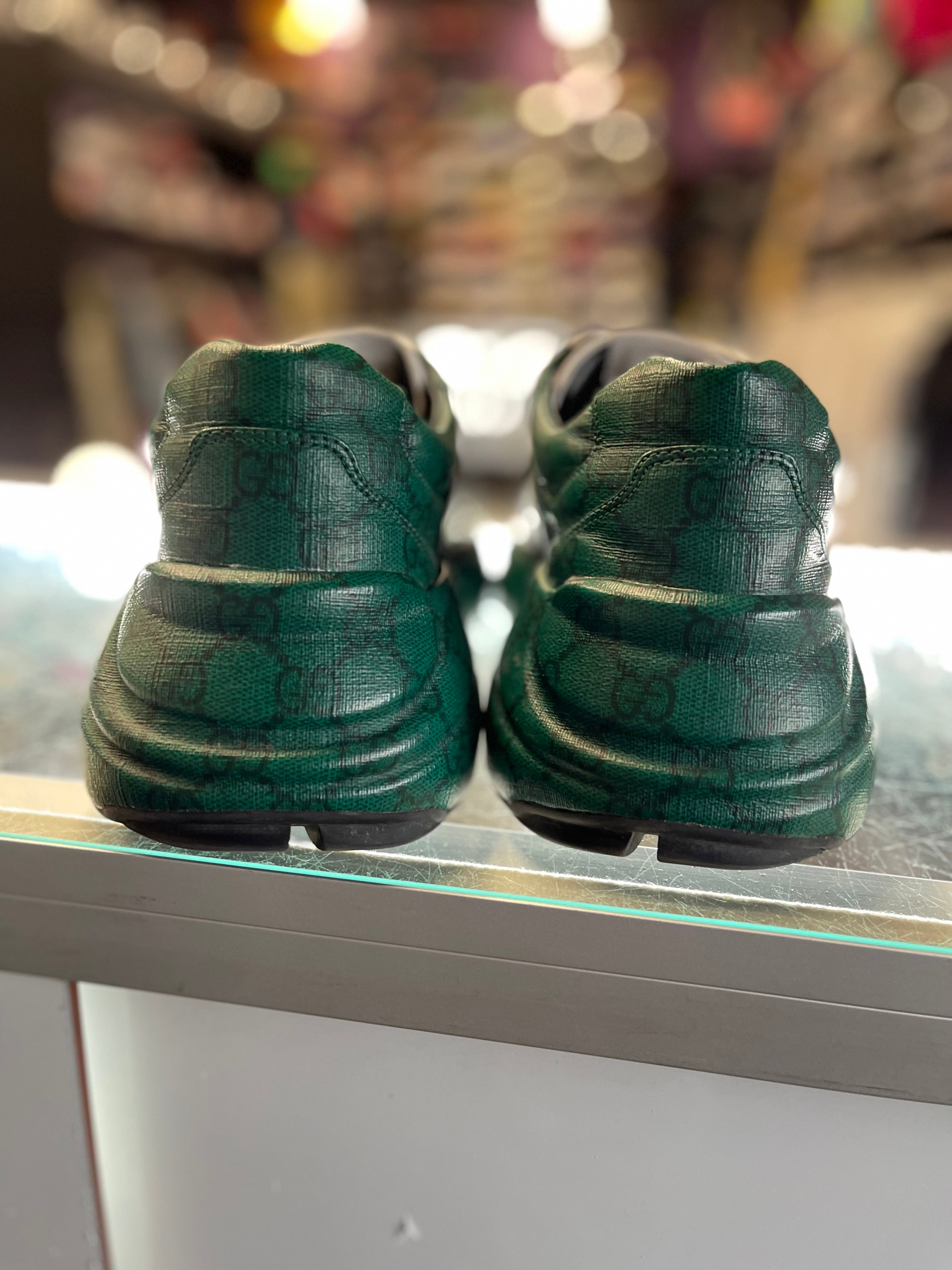 Gucci GG Rhyton "Green Black Monogram"