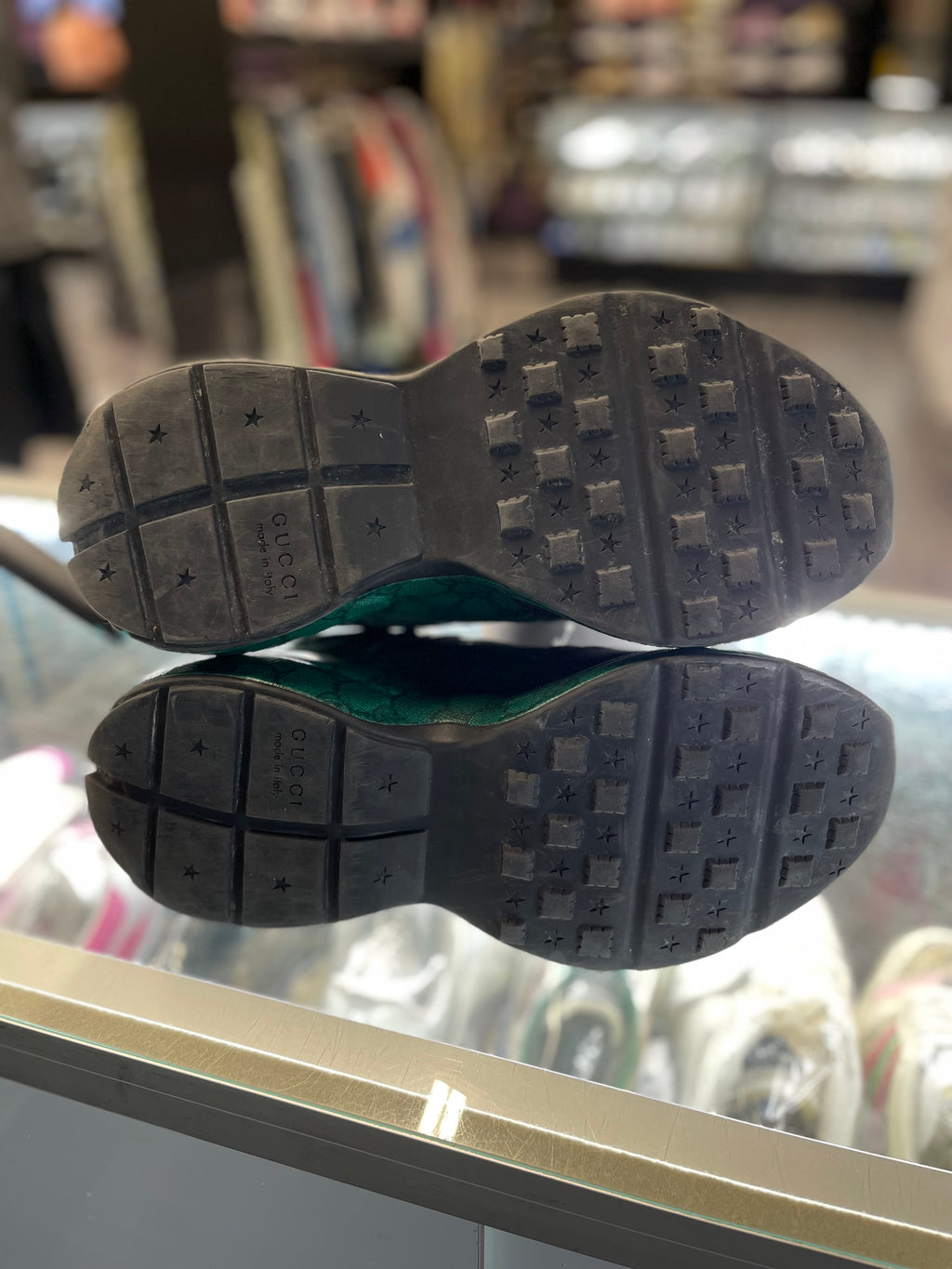 Gucci GG Rhyton "Green Black Monogram"